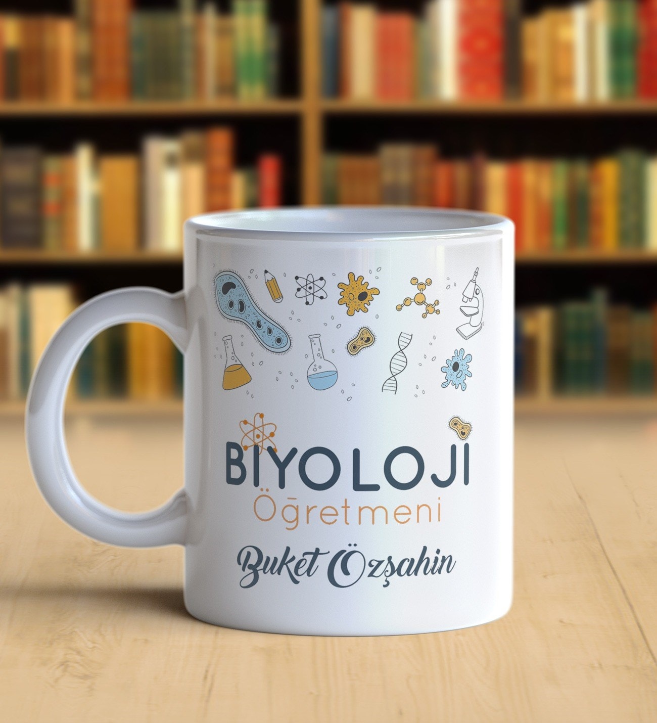 Kişiye Özel Biyoloji Öğretmeni Kupa Bardak