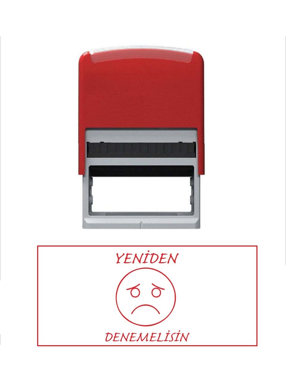 Kırmızı Öğretmen Kaşesi - Yeniden  Denemelisin 