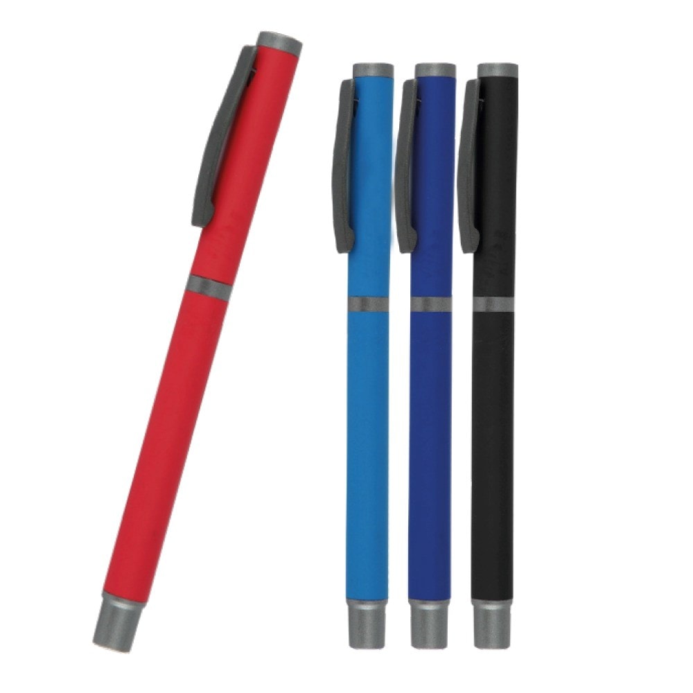 Kişiye Özel Baskılı Metal Kasa Rubber Roller Kalem 