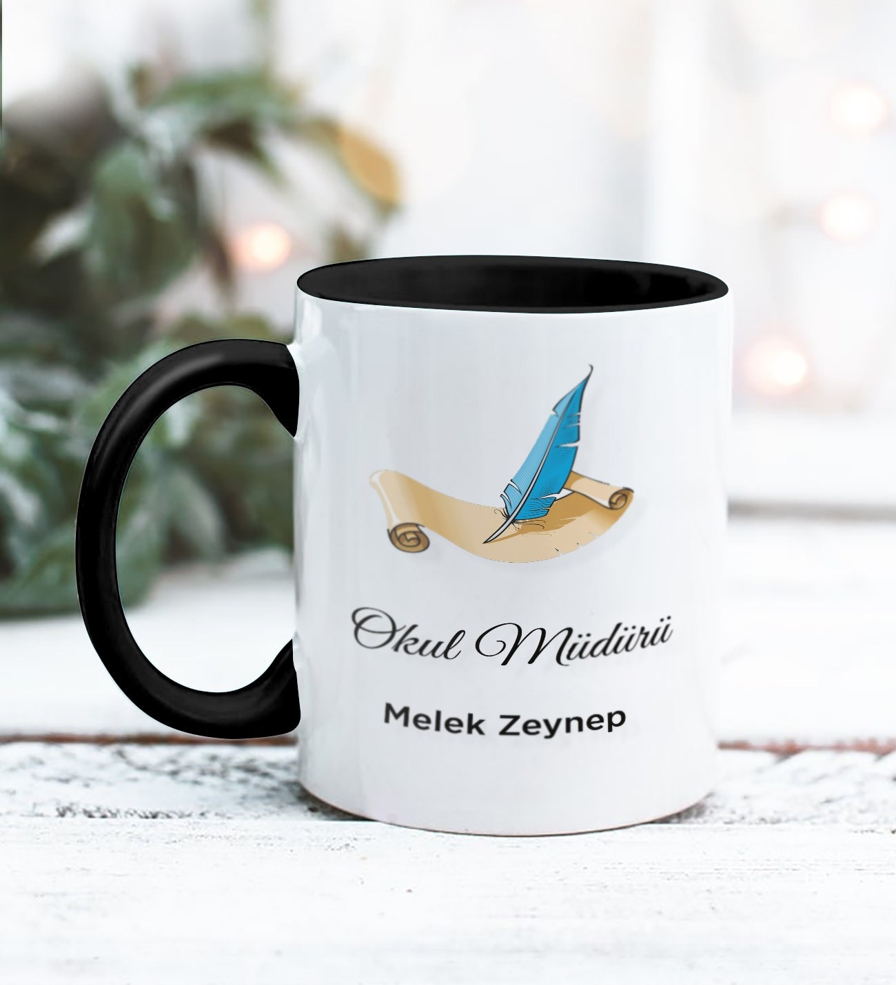 Okul Müdürü Tasarımlı Kişiye Özel Kupa Bardak