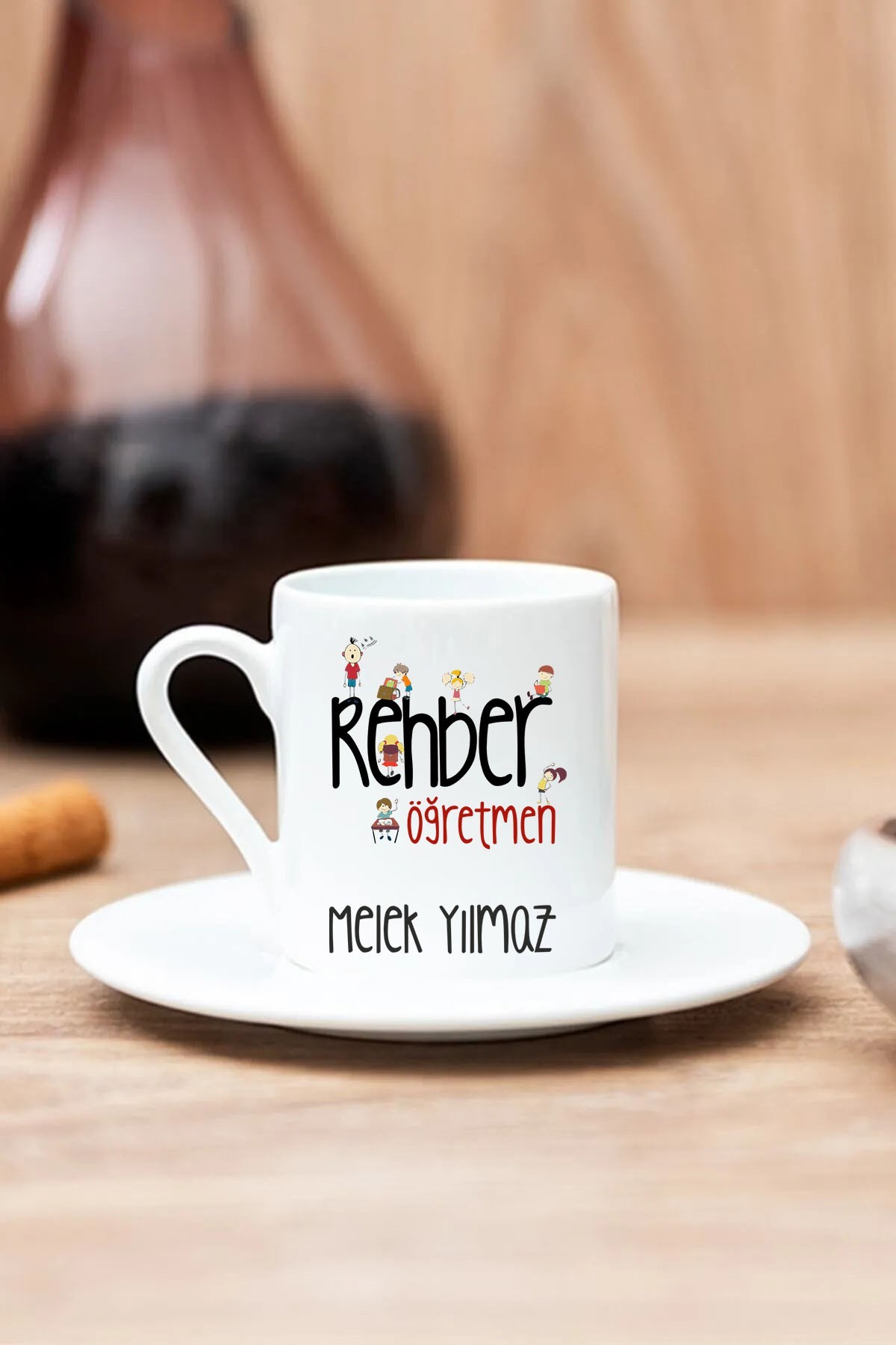Kişiye Özel Rehber Öğretmen Tasarımlı Kahve Fincanı - 1