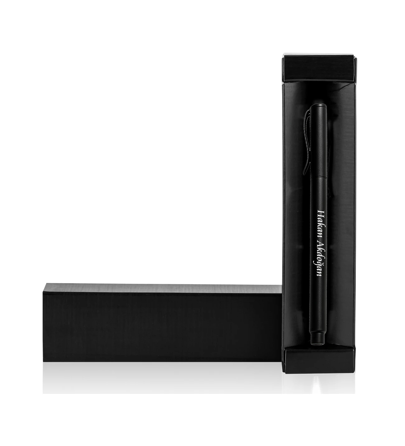 Öğretmenler Günü Hediyesi Kişiye Özel İsim Baskılı Kutulu Kapaklı Roller Metal Kalem