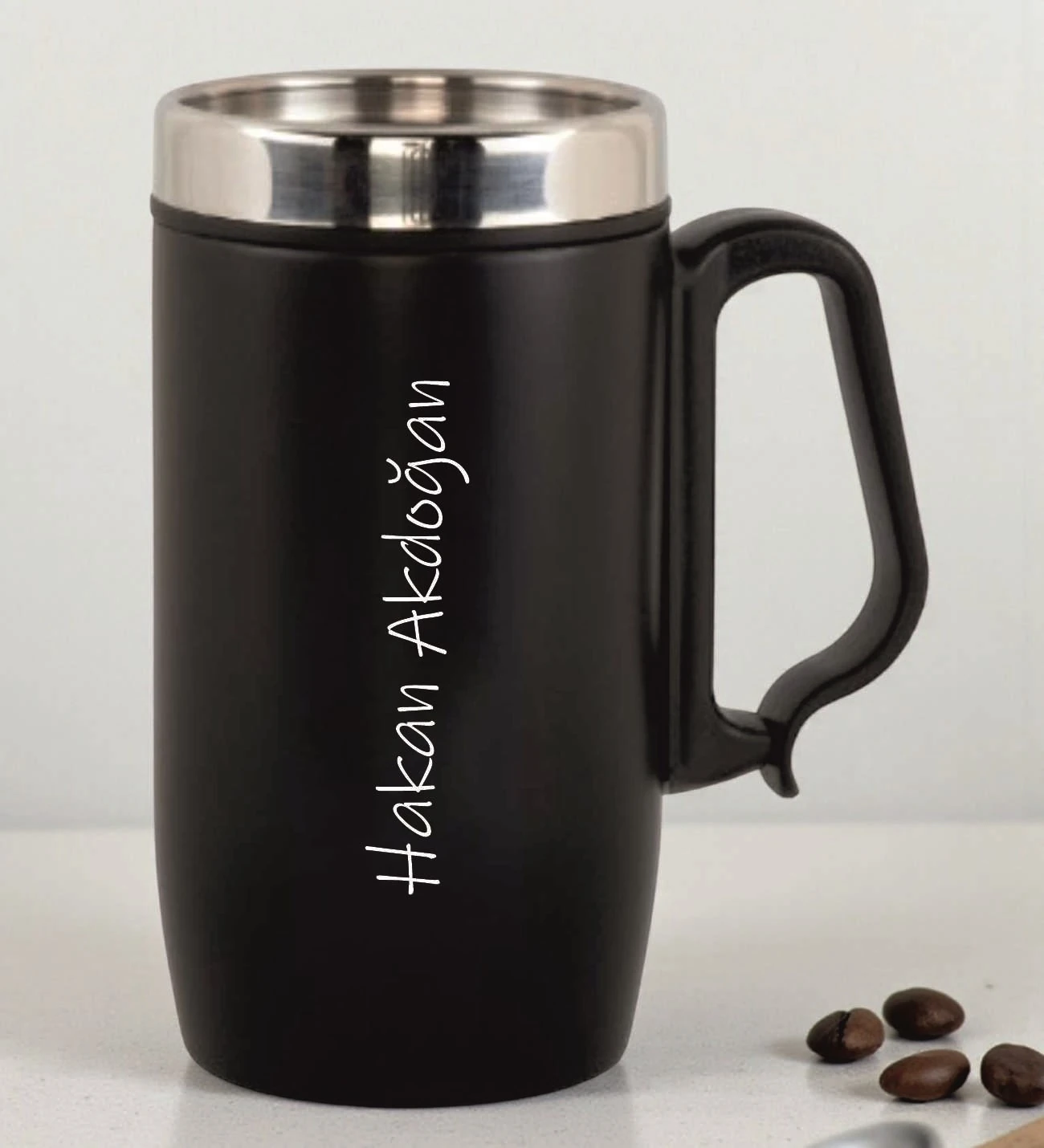 Kişiye Özel İsimli Ahşap Kutuda Termos Kalem Anahtarlık Seti