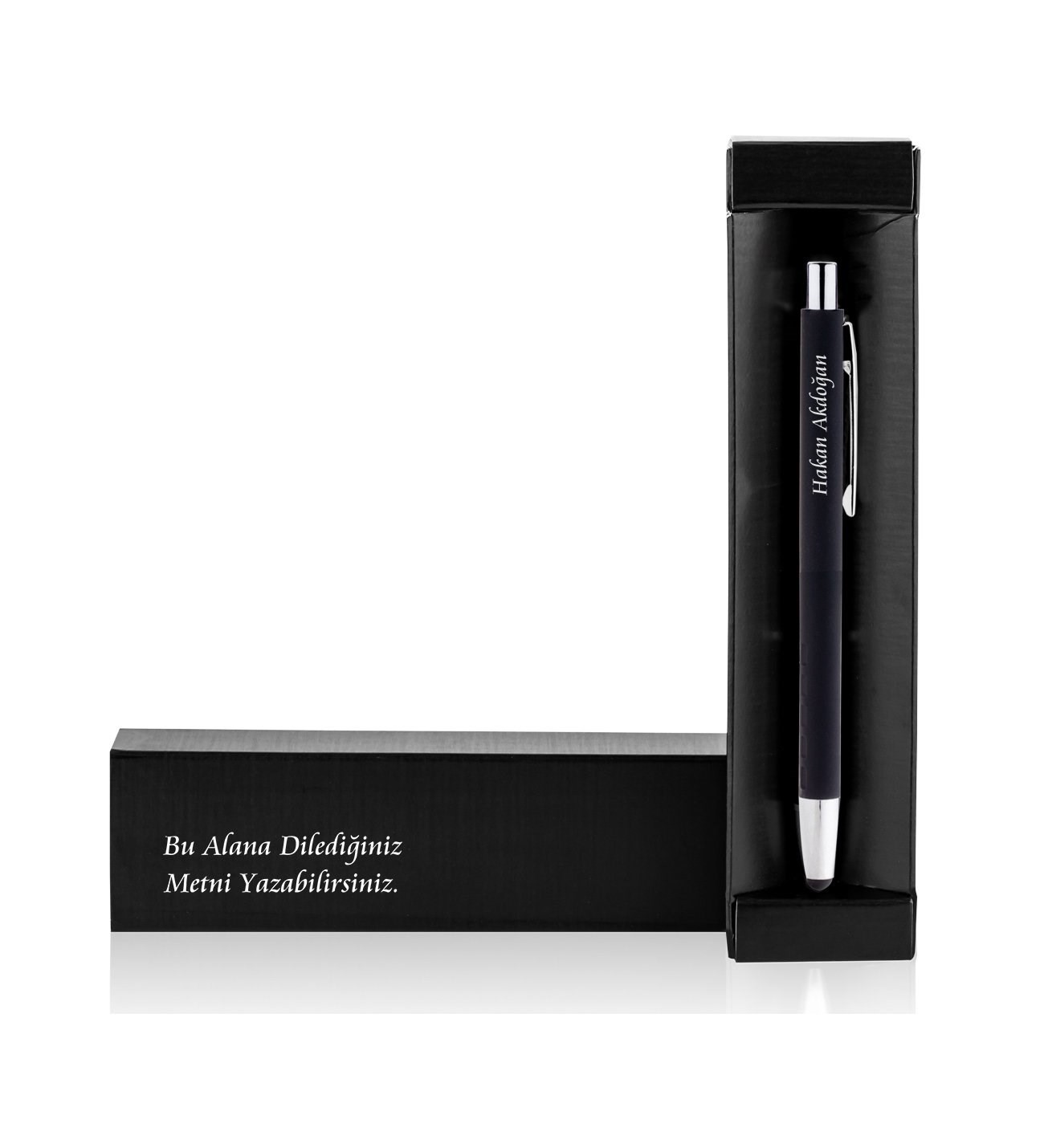 Kişiye Özel Touch Pen Özellikli Mesajlı Kutu ve Metal Kalem yp4655 kc1893050