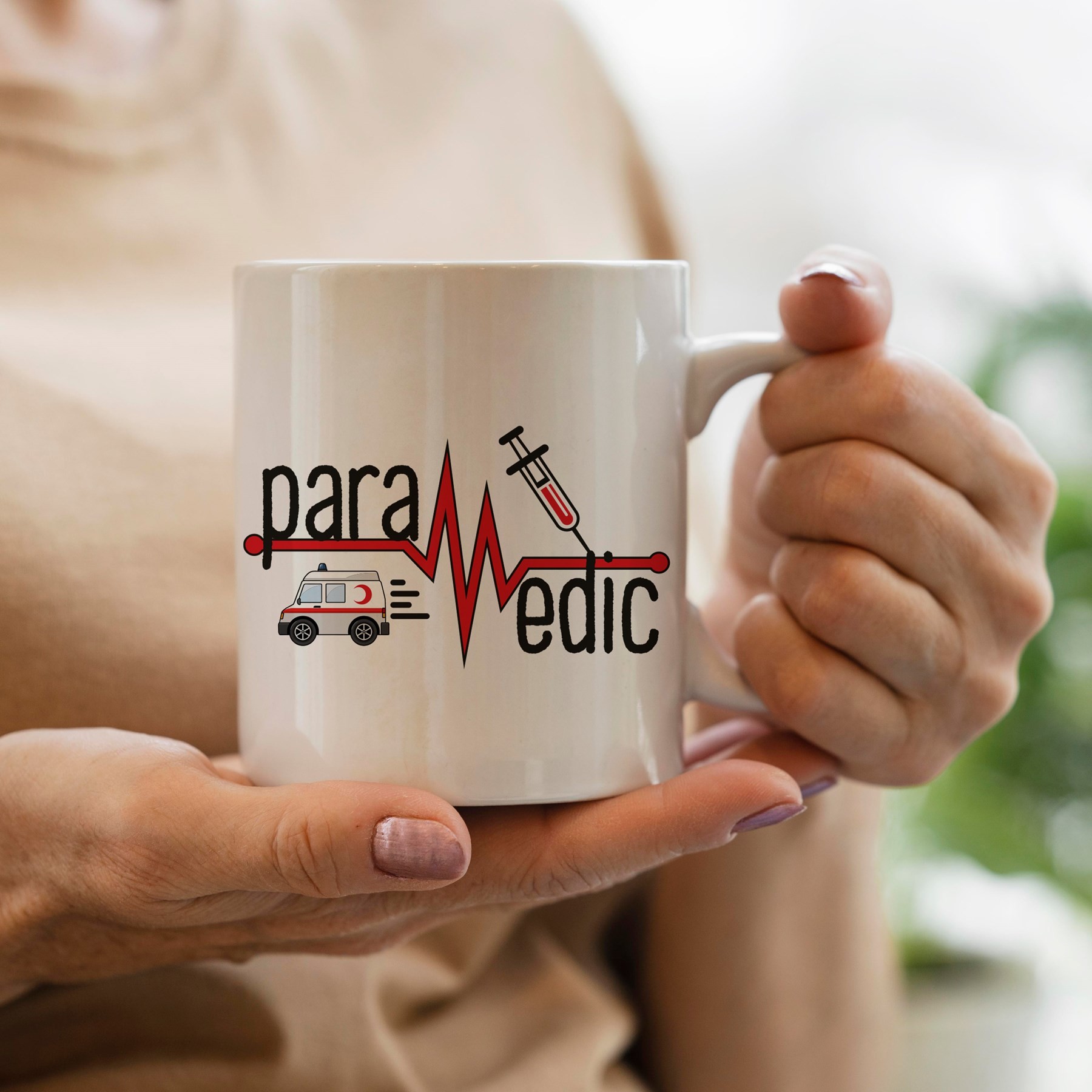Paramedik Tasarımlı Kupa Bardak