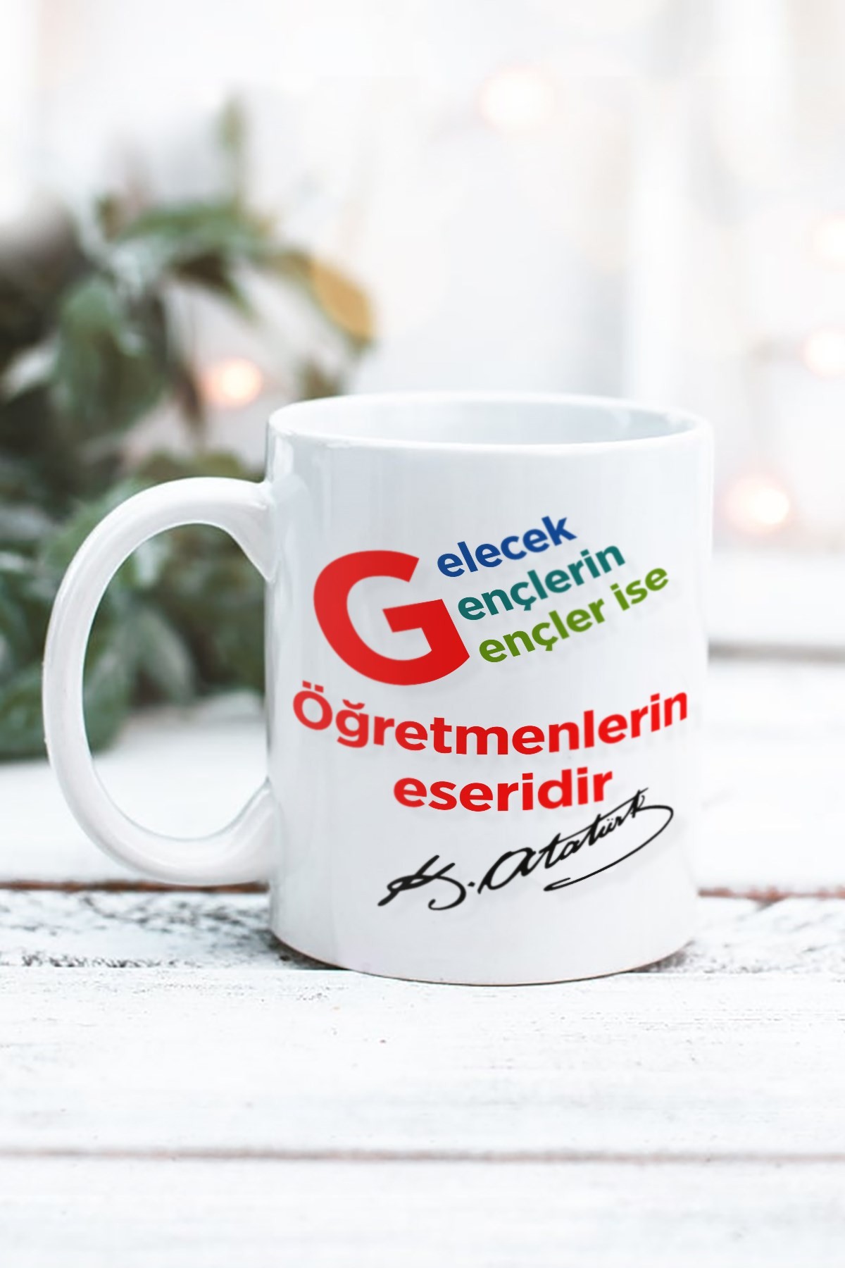 Öğretmenler Günü Tasarımlı Kupa Bardak