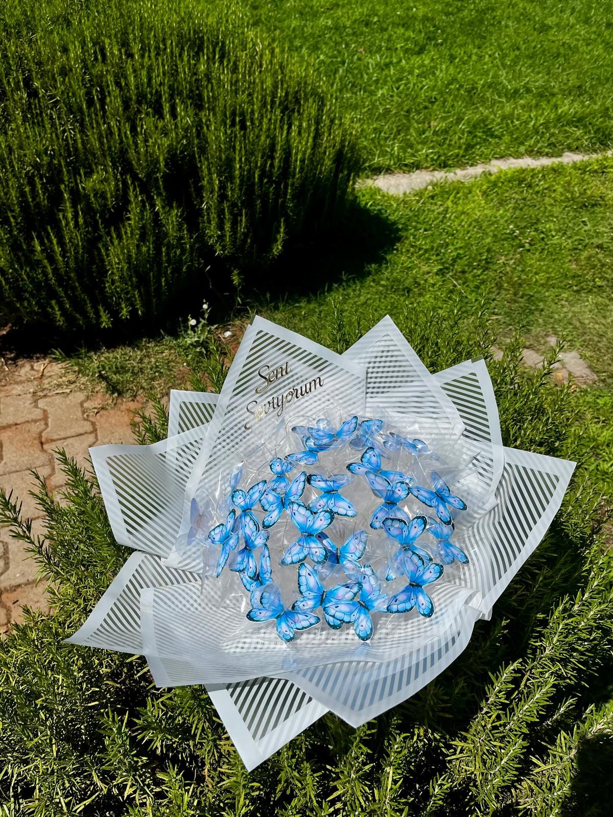 Led Işıklı Kelebek Buketi 