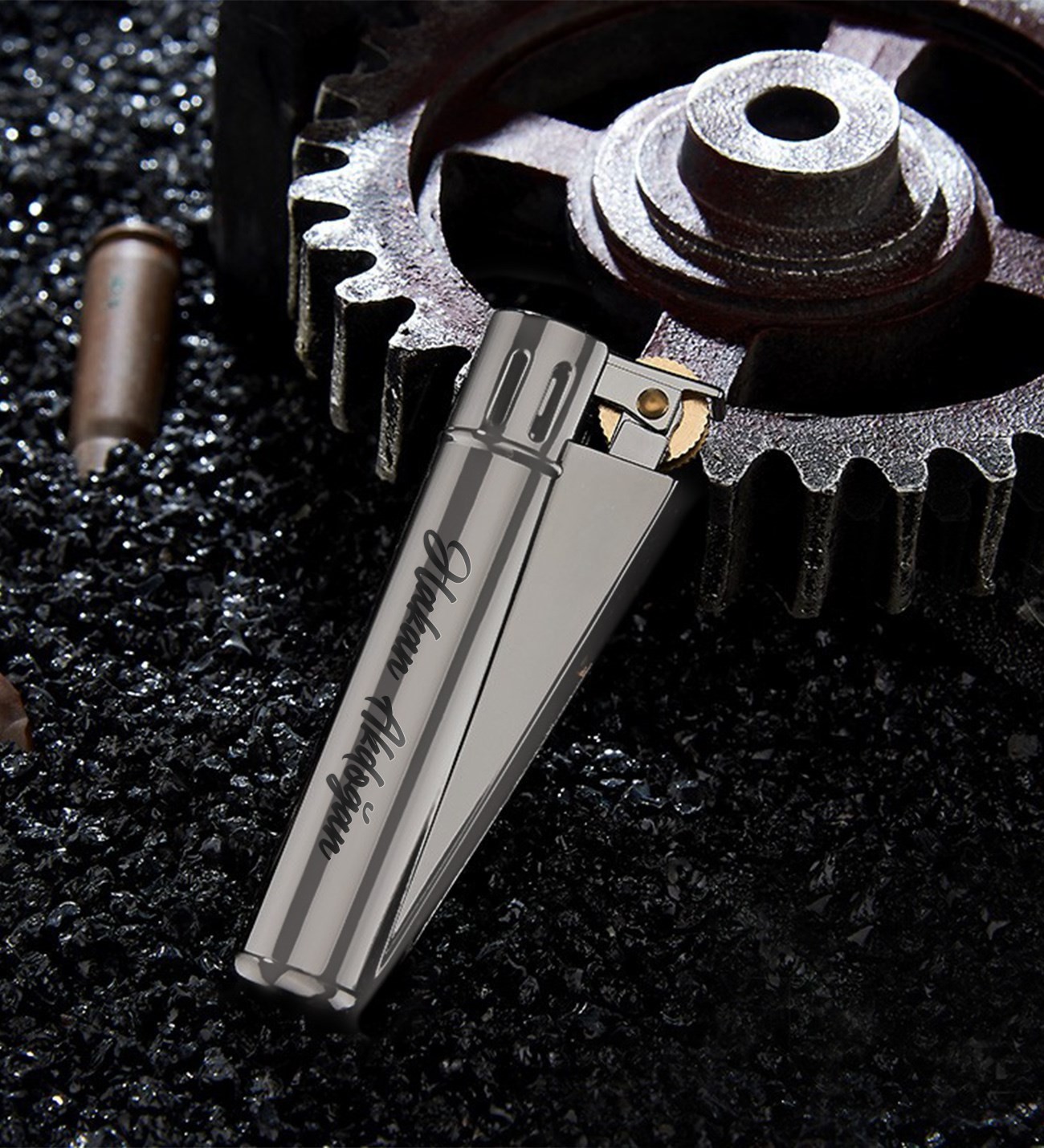 Kişiye Özel İsimli Exclusive  Metal Kasa Çakmak