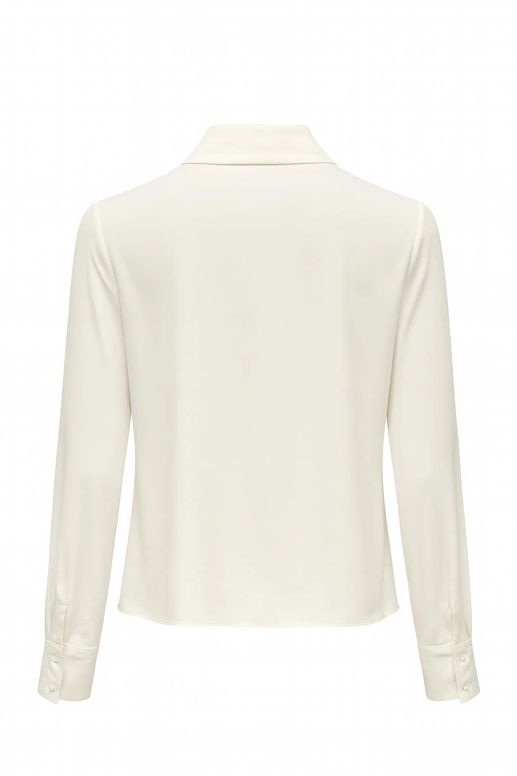 Şerit Aksesuar Şifon Abiye Gömlek - beyaz