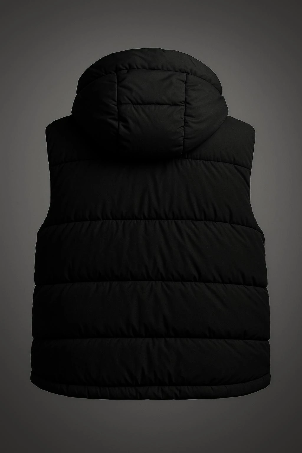 İtalyan Kapitone Yelek - Siyah