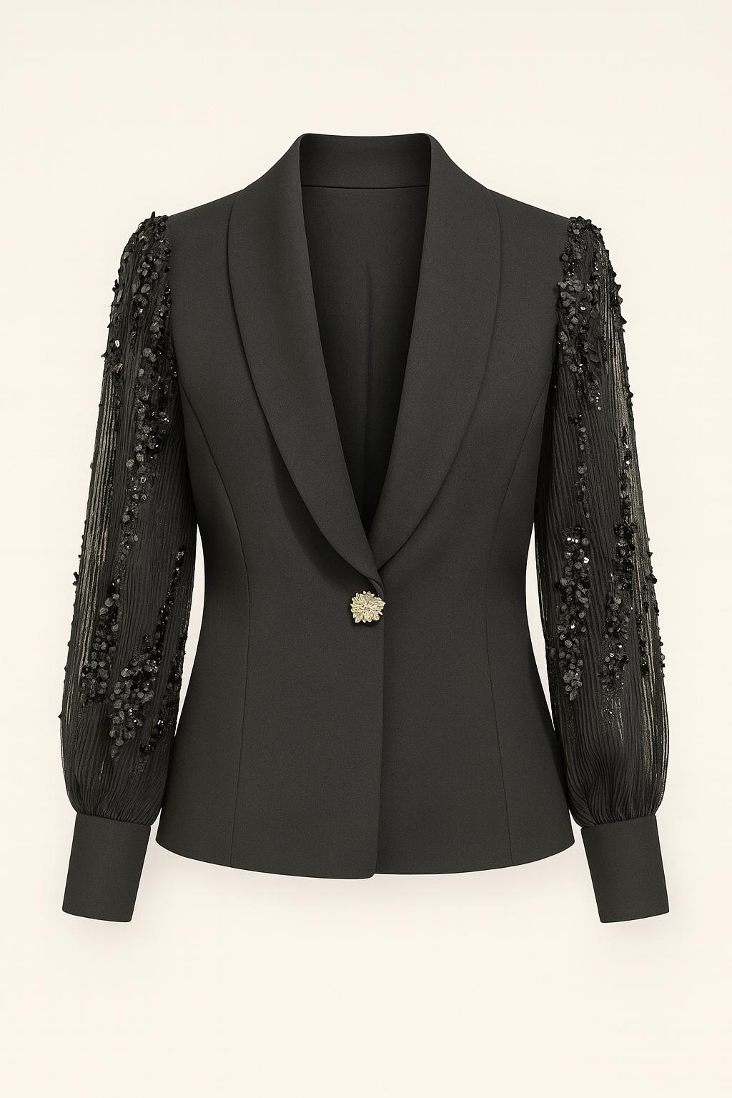 Pul Detaylı Abiye Ceket