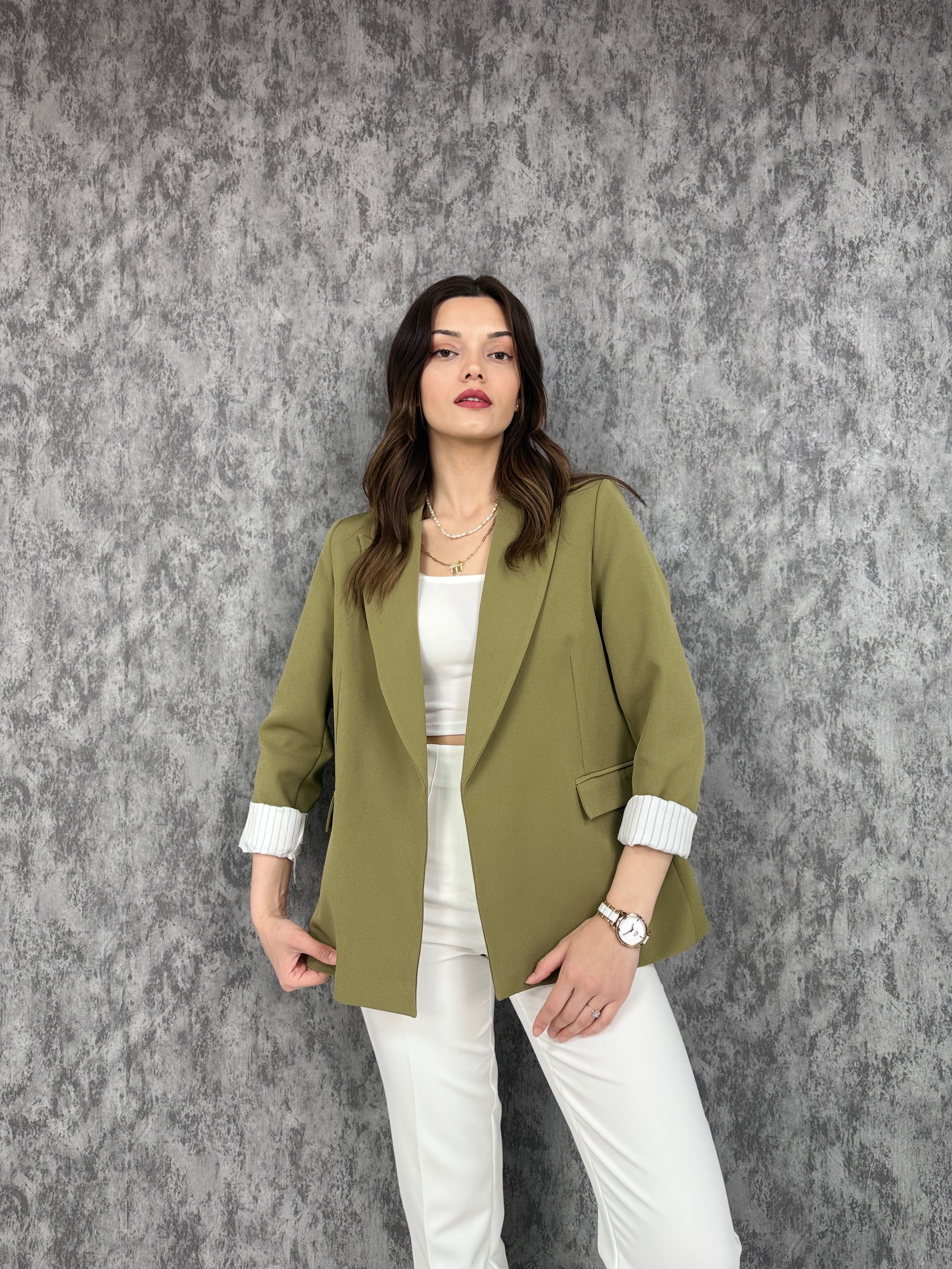 Blazer Ceket - Yeşil