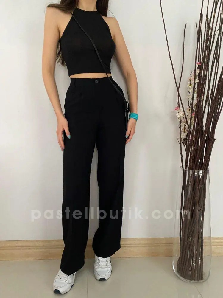 Halter Yaka Crop