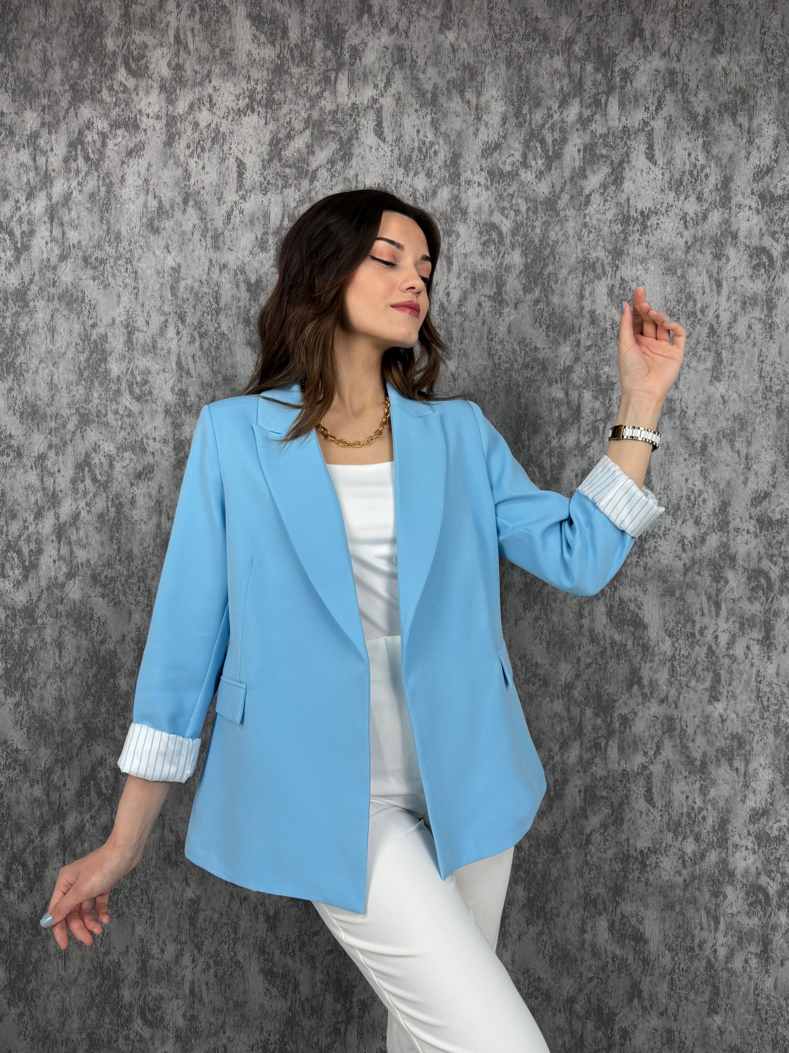 Blazer Ceket - Bebe Mavisi