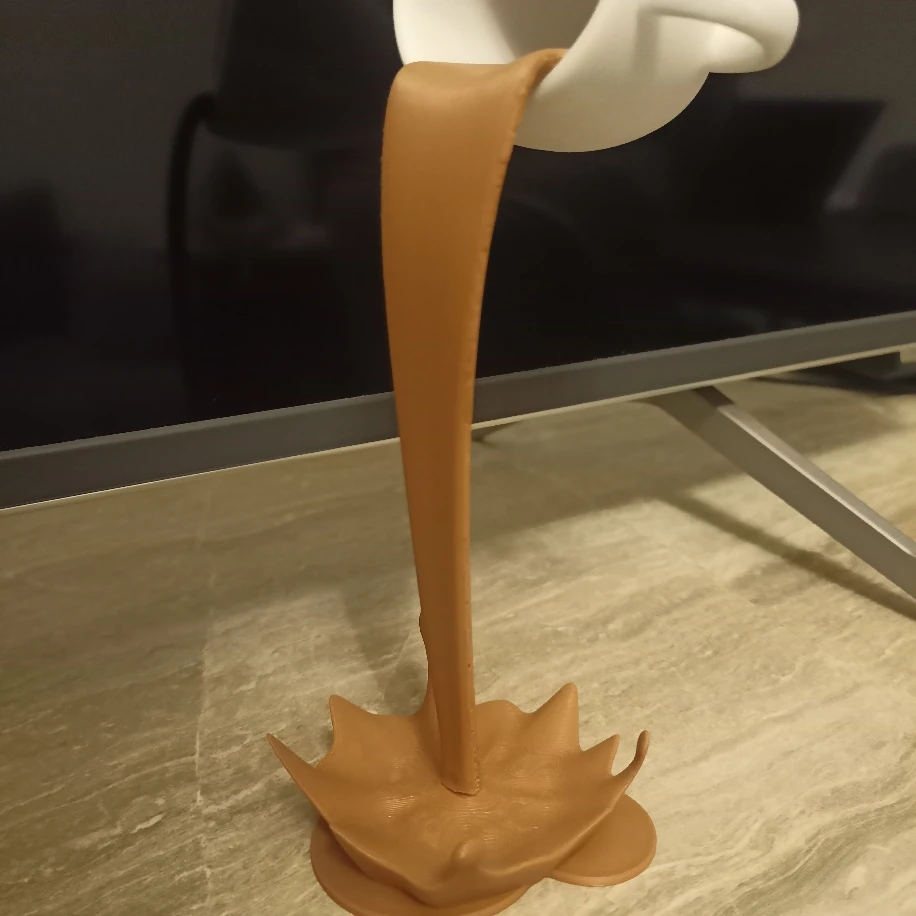 kahve dökülen efekt dekor