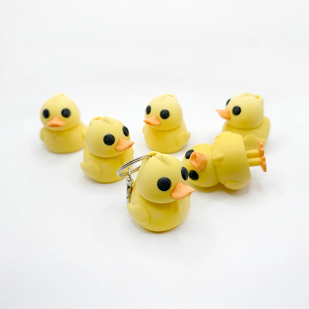 Ayakları Hareketli Sevimli Ördek Anahtarlık
