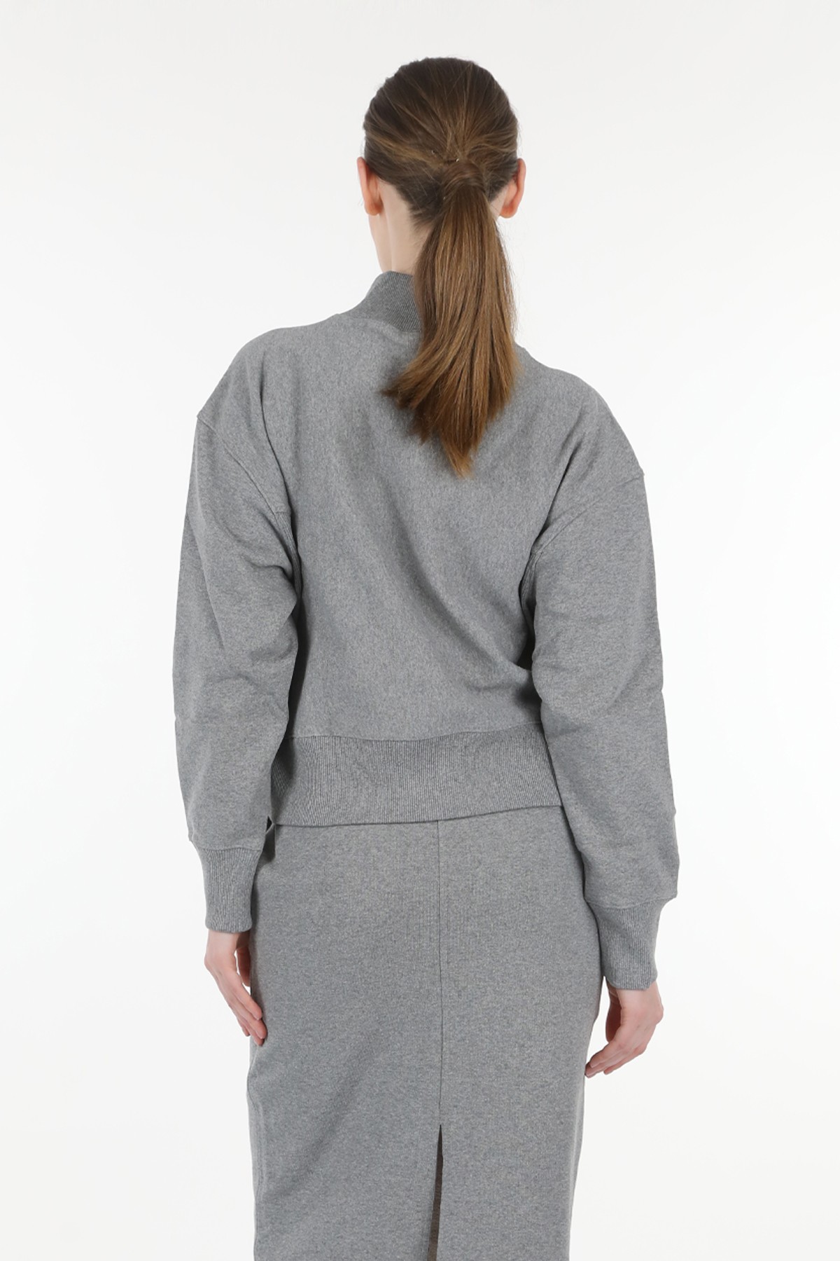 Gray Knitted Marginal Series Sweat