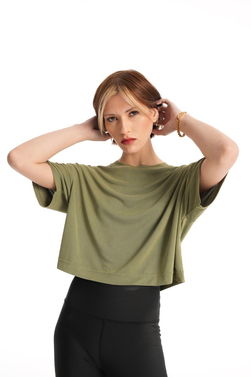 Khaki Cupro Exclusive Top T-Shirt