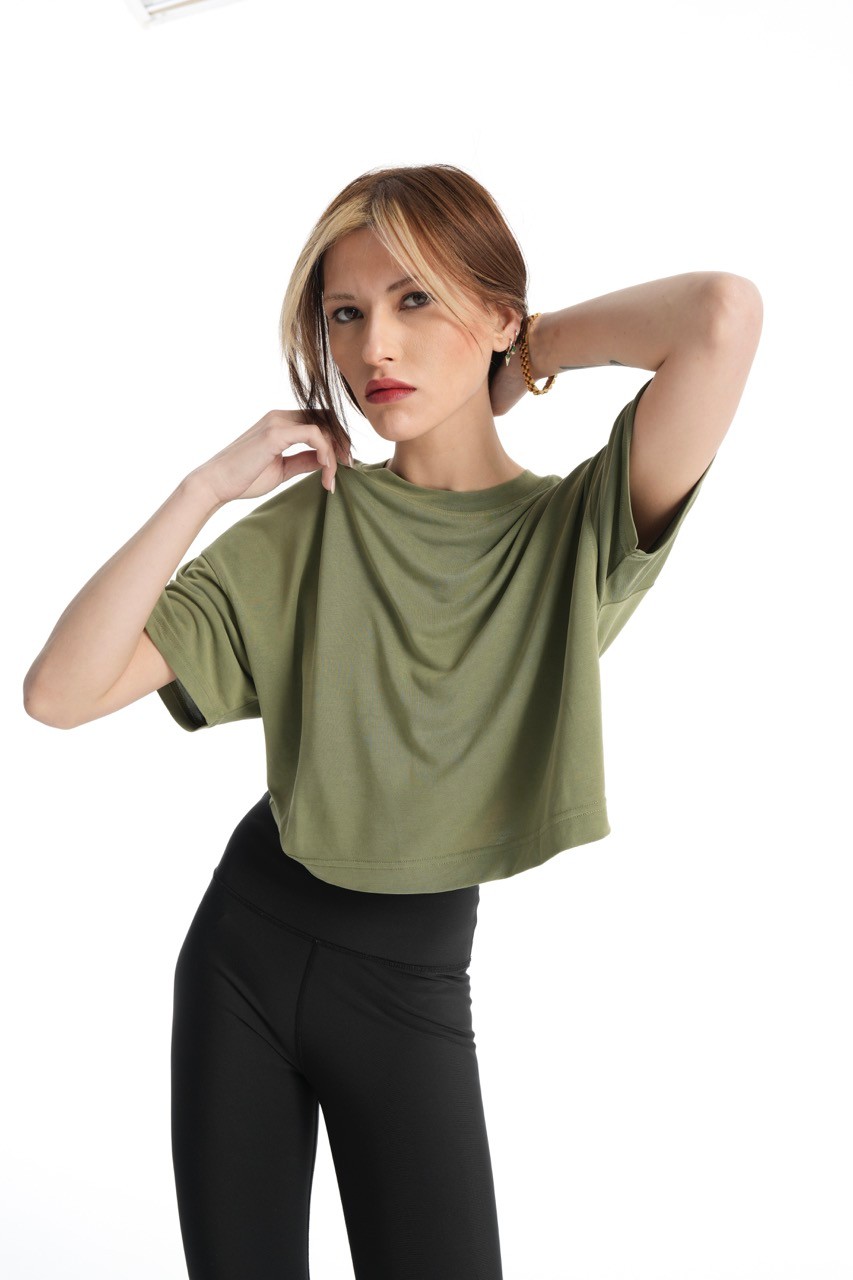 Khaki Cupro Exclusive Top T-Shirt