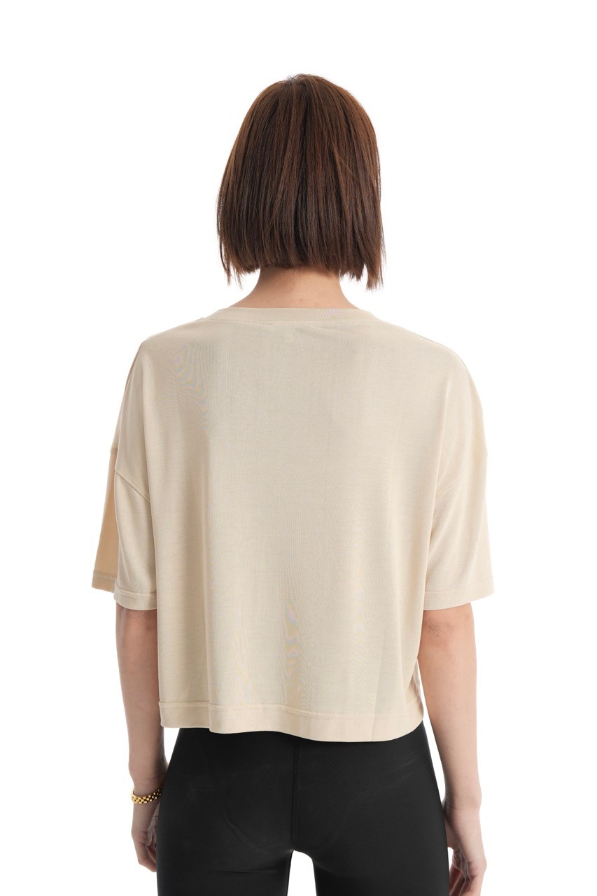 Bej Cupro Exclusive Top T-Shirt