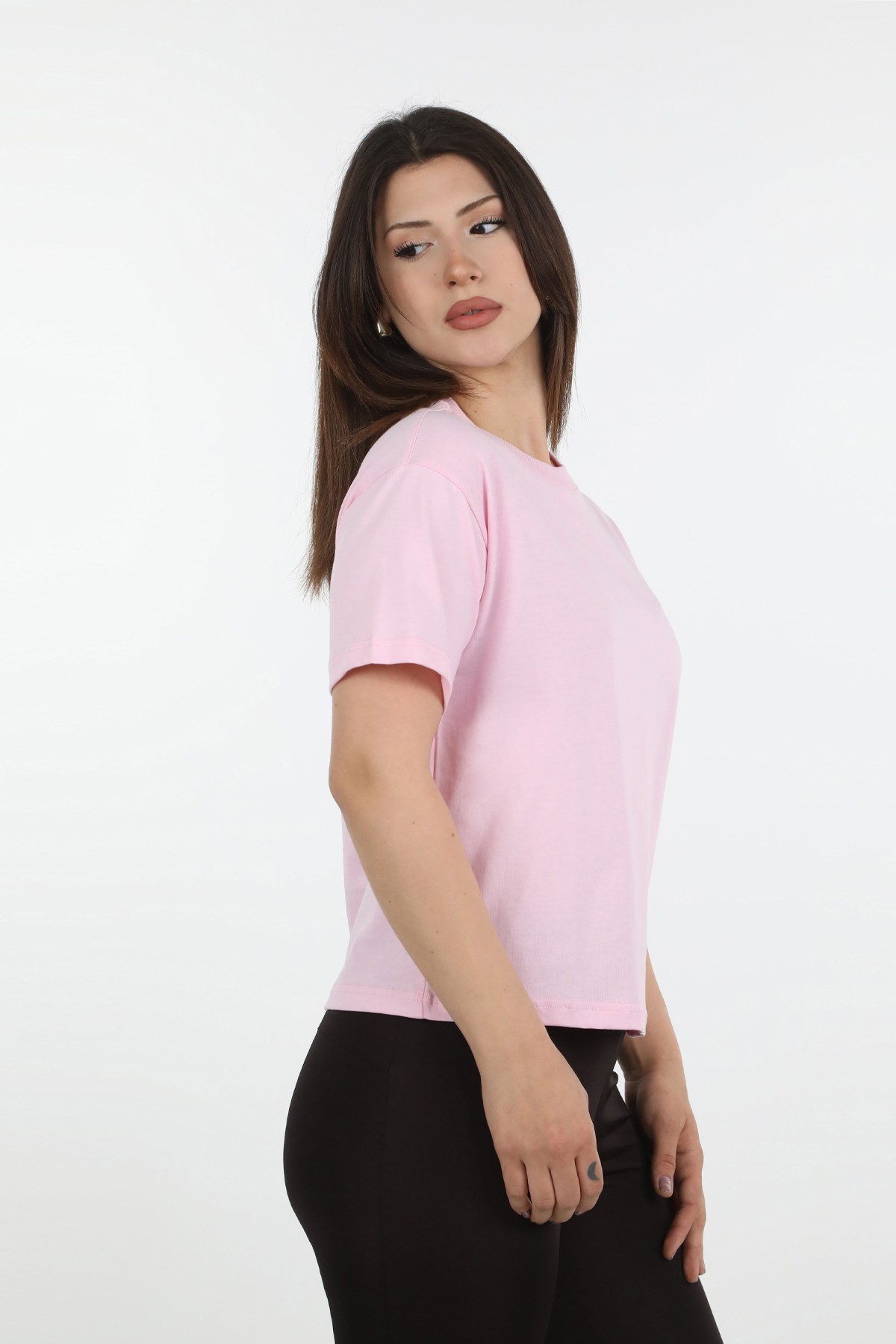 Pink Crew Neck T-shirt