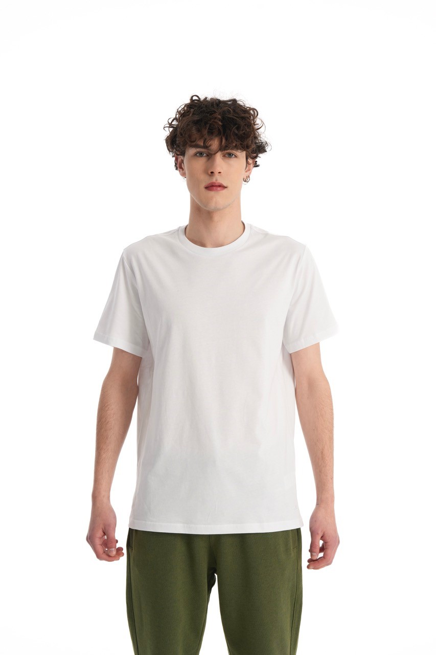 Beyaz Unisex Oversize Basic T-Shirt
