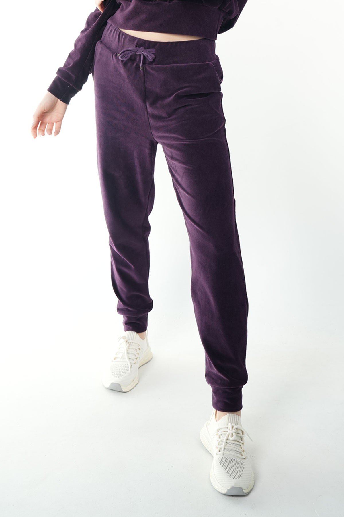 Mor Kadife Pantalon