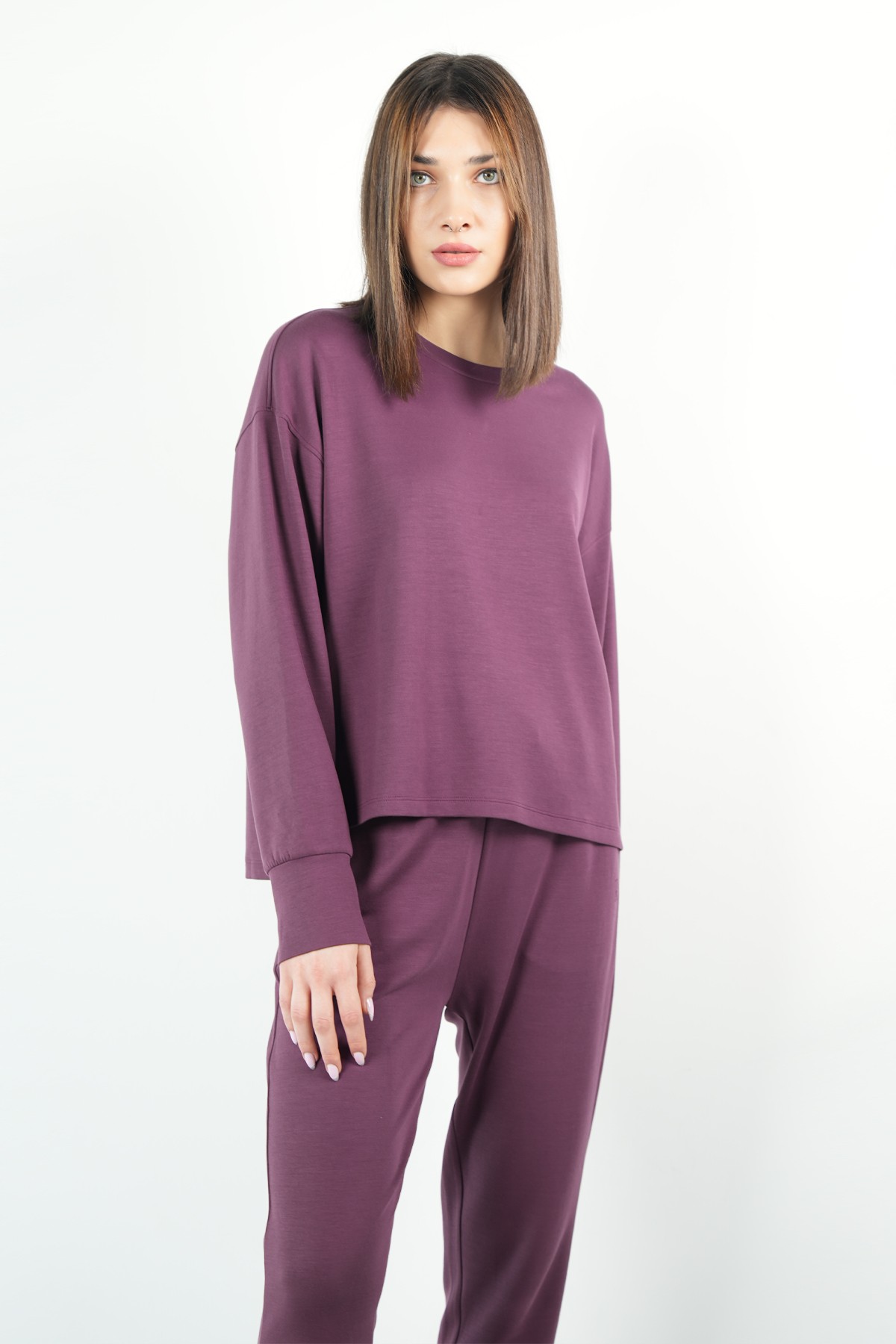 Plum Tracksuit Set