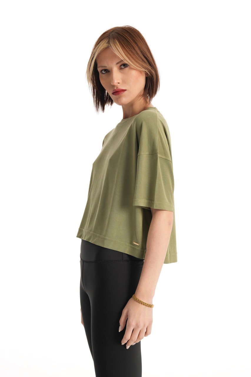 Khaki Cupro Exclusive Top T-Shirt