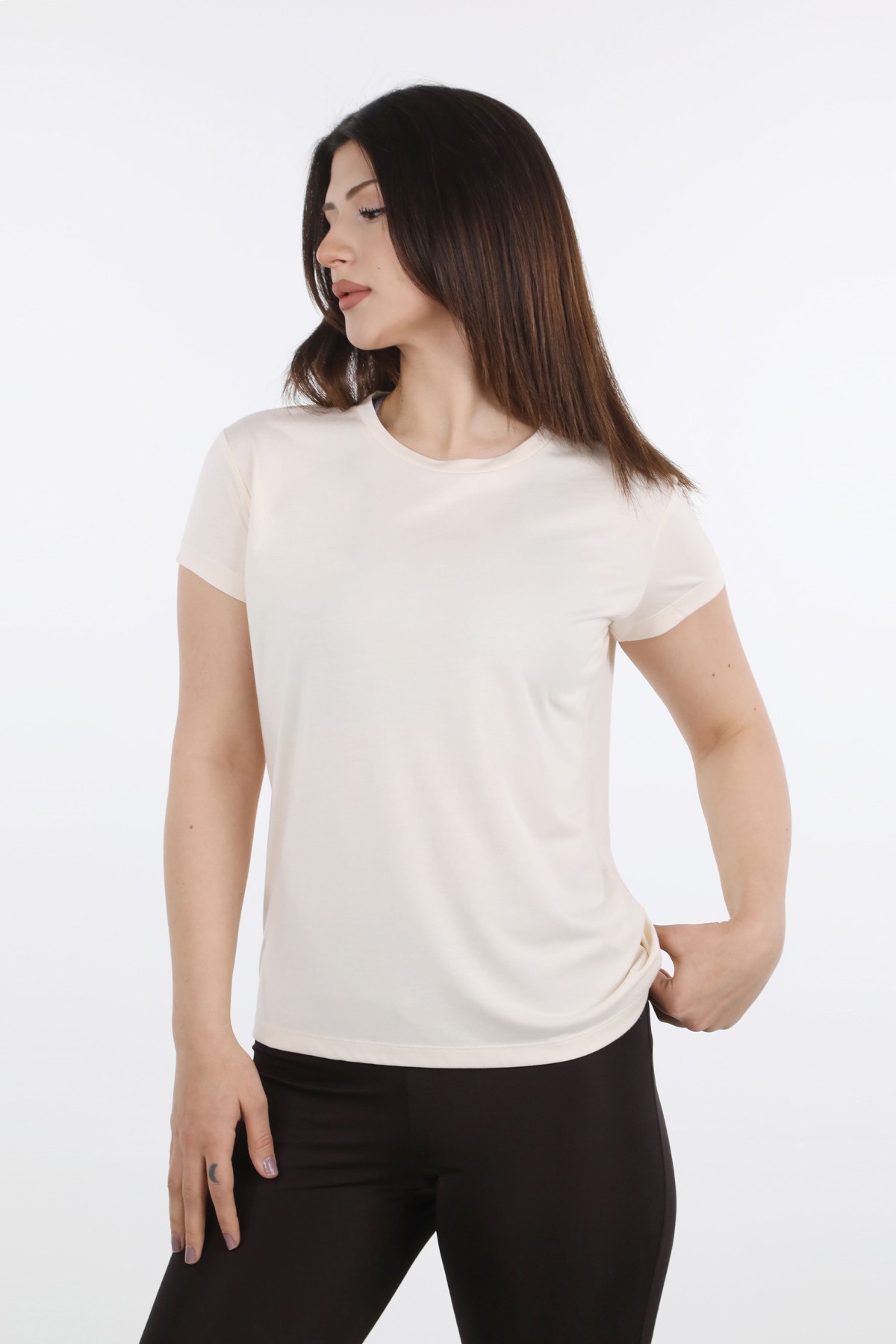 Ekru Cupro Comfort T-shirt