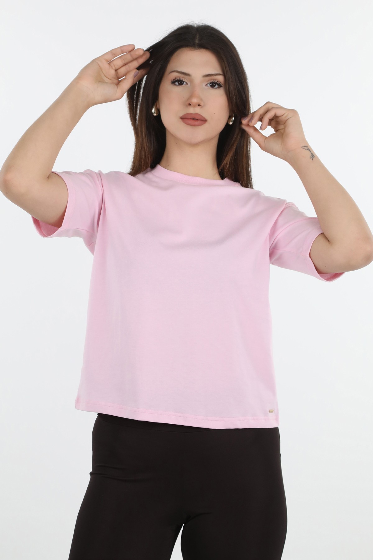 Pink Crew Neck T-shirt