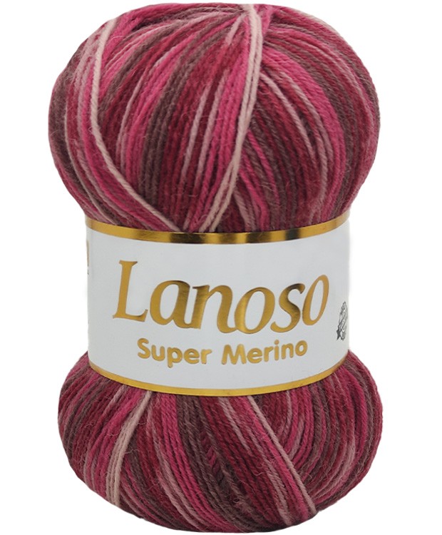 Lanoso Super Merino El Örgü Çorap Ipliği