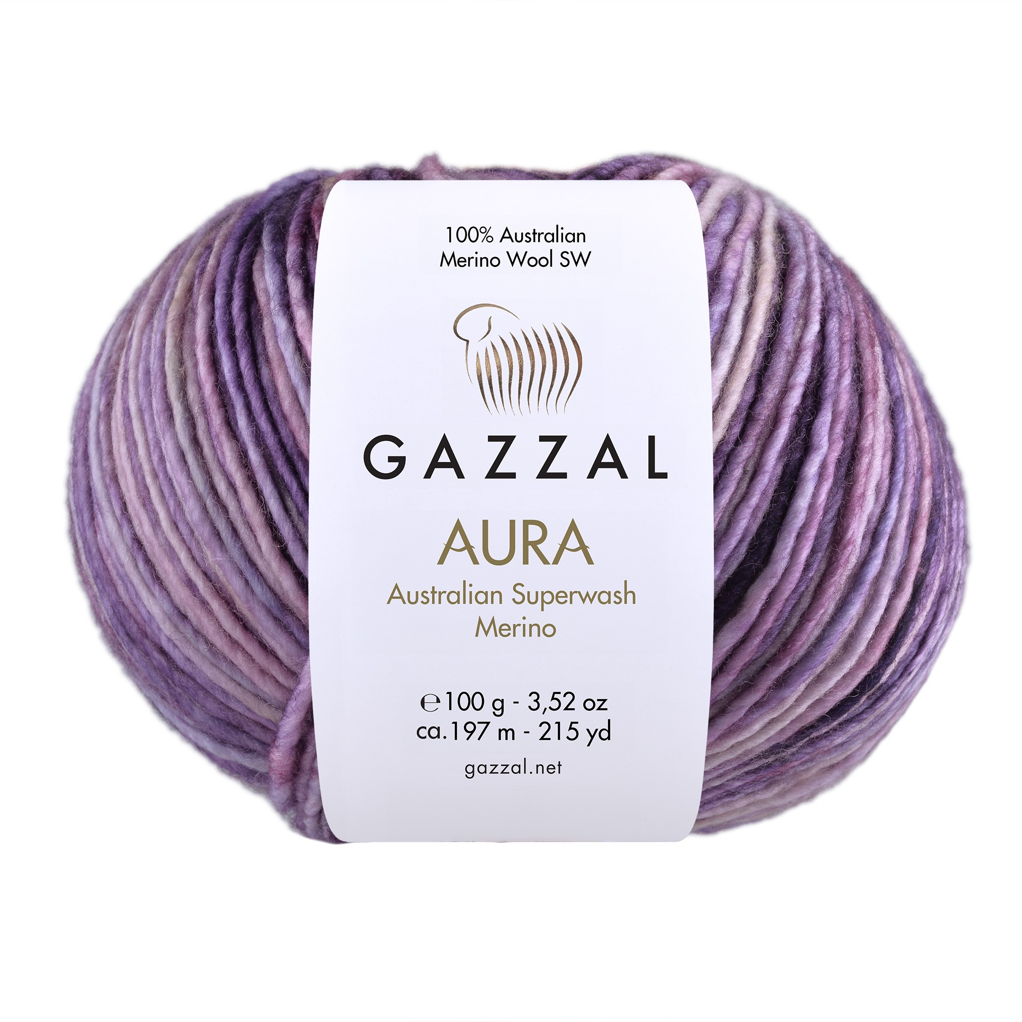 Gazzal Aura 100gr 197mt %100 DOĞAL El Örgü Ipliği