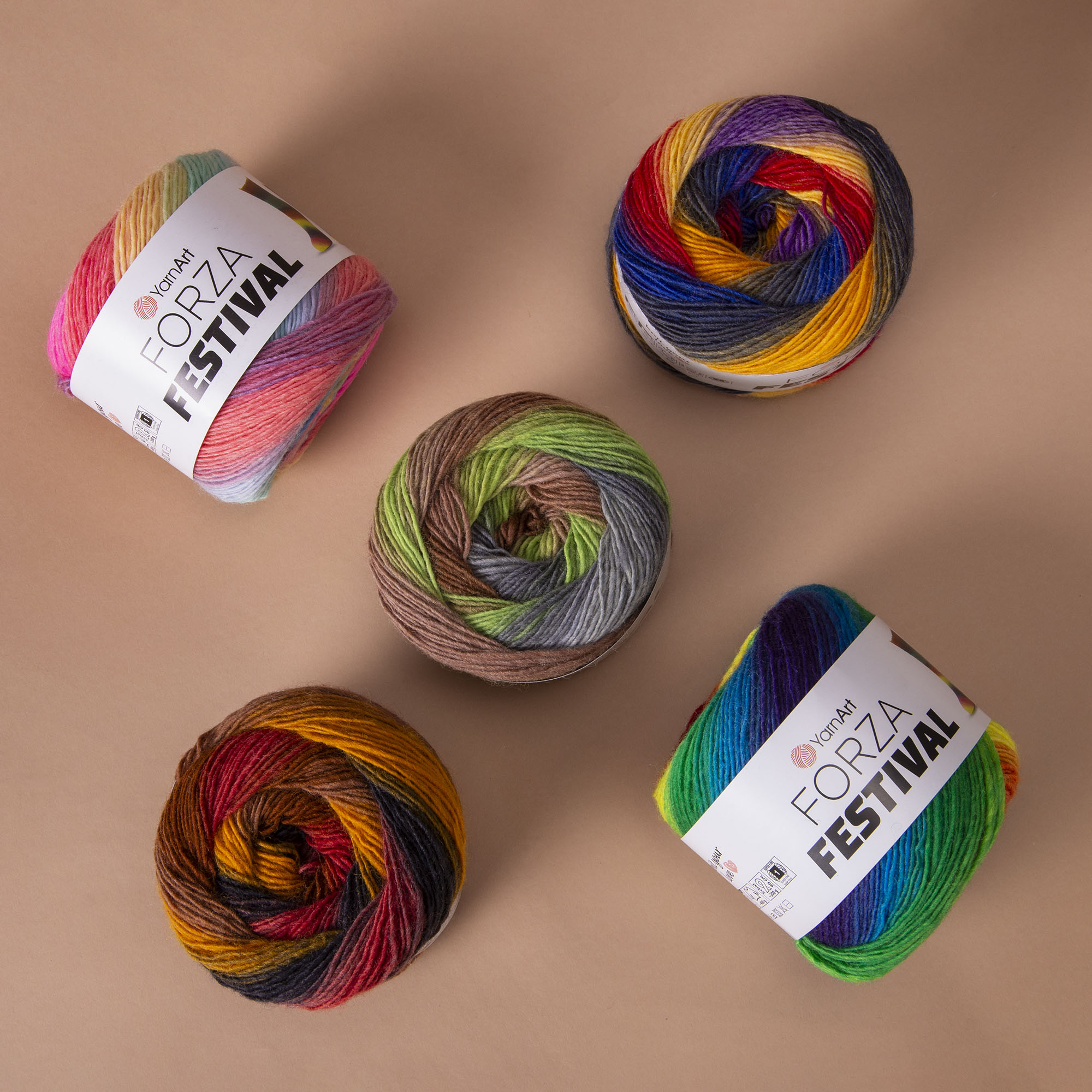 YarnArt Forza Festival 100gr 420mt El Örgü Ipliği