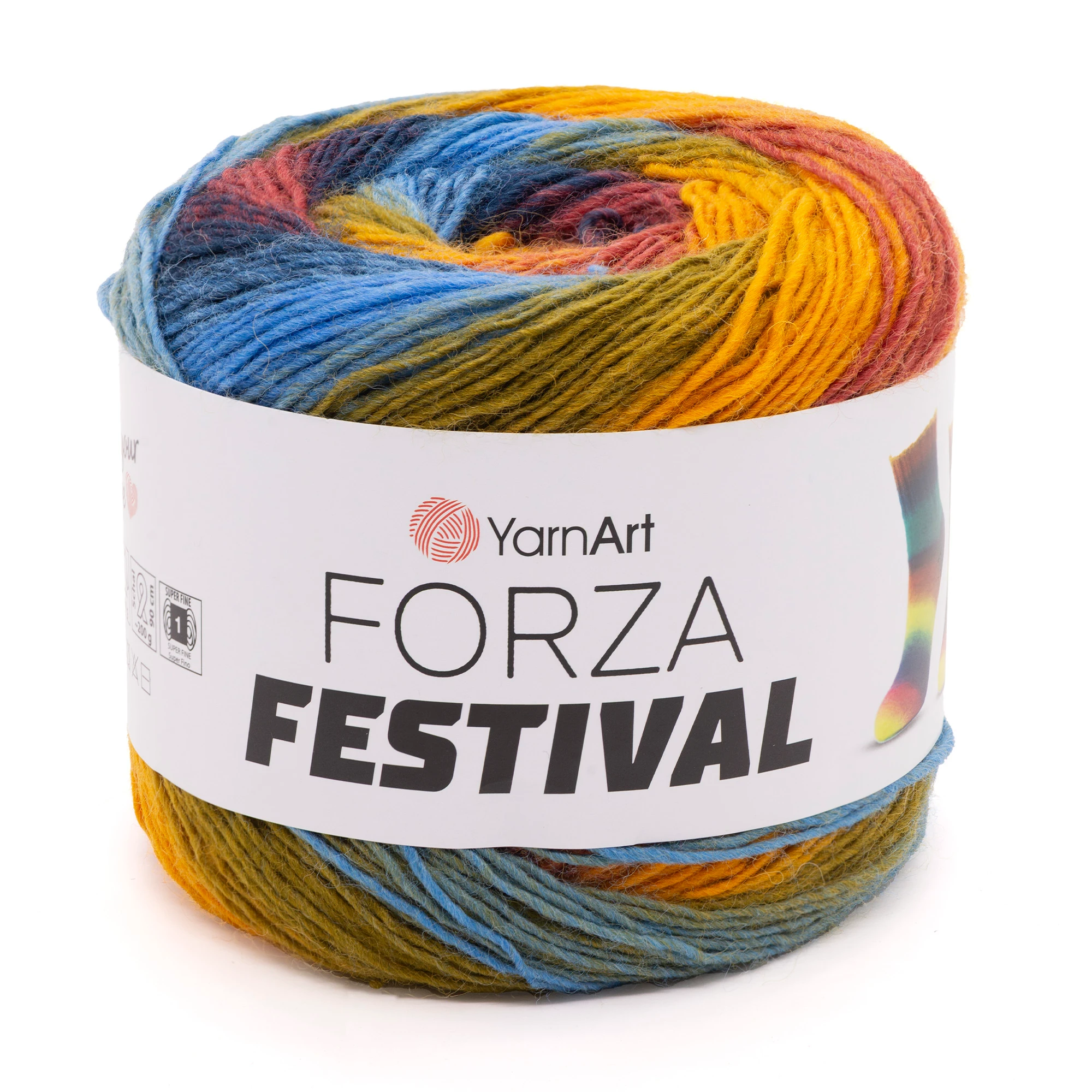 YarnArt Forza Festival 100gr 420mt El Örgü Ipliği