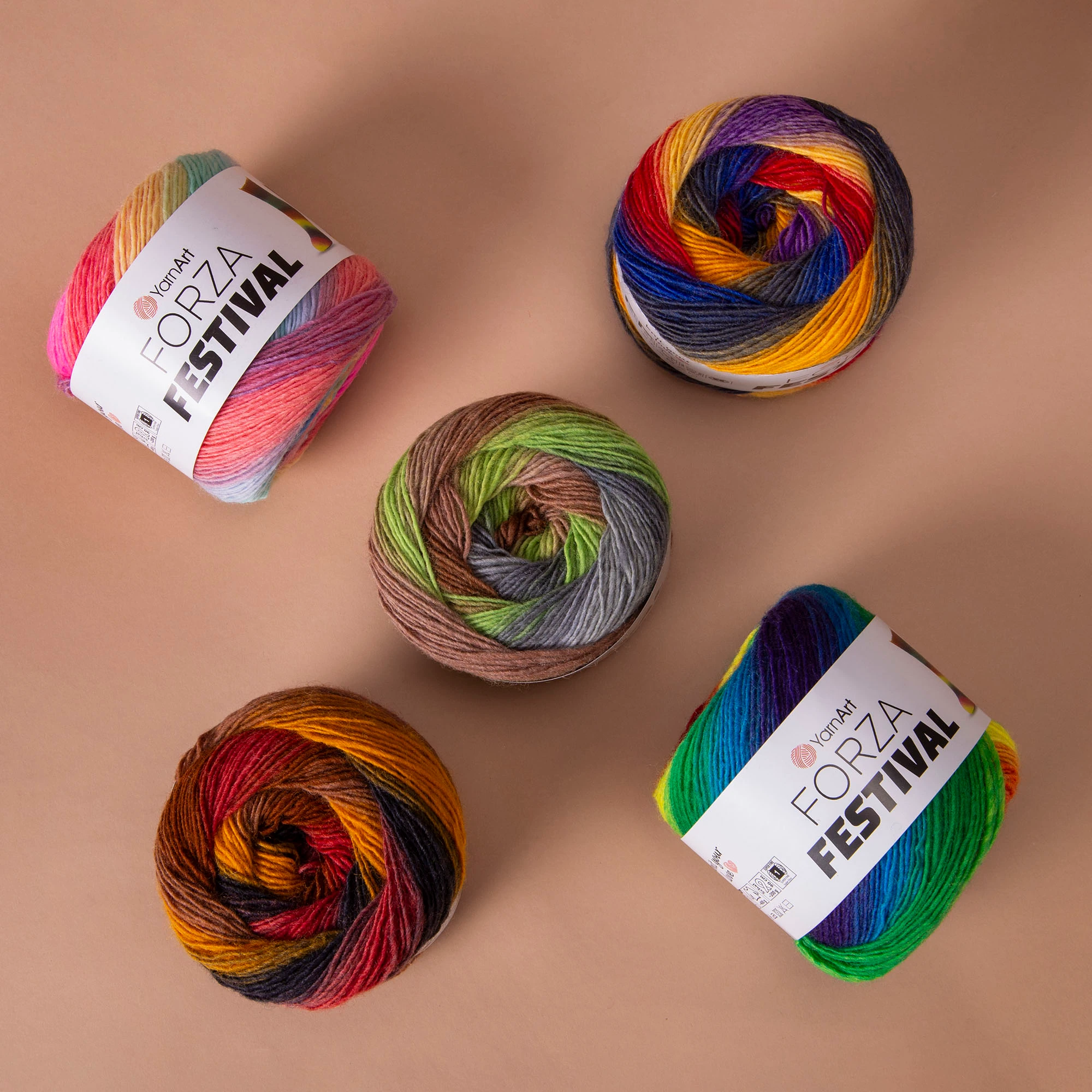YarnArt Forza Festival 100gr 420mt El Örgü Ipliği