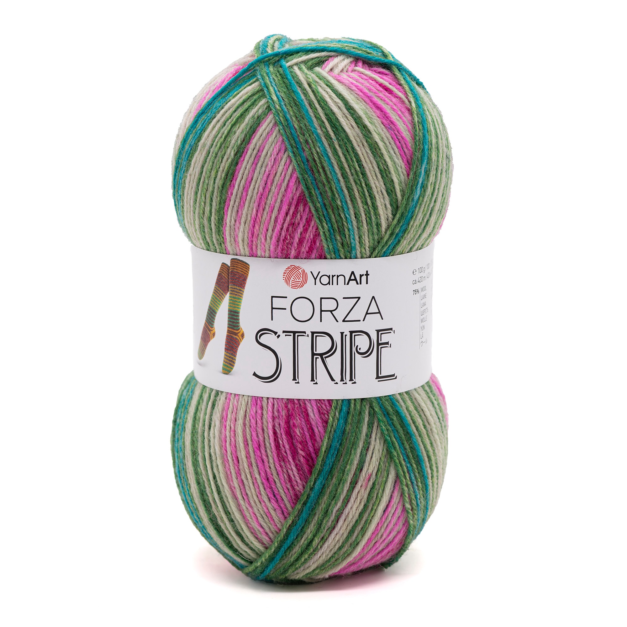 YarnArt Forza Stripe 100gr 420mt El Örgü Ipliği