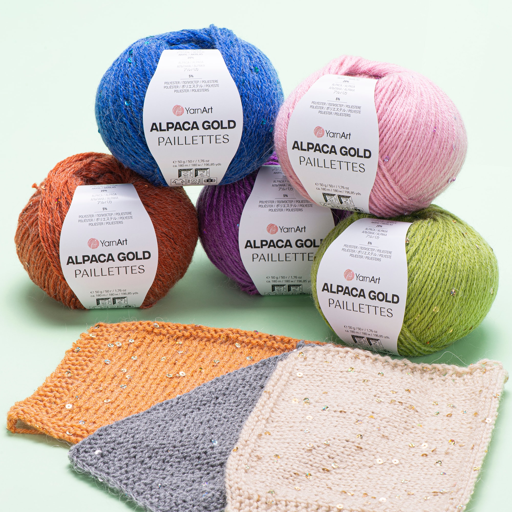 YarnArt Alpaca Gold Paillettes 50gr 180mt El Örgü Ipliği