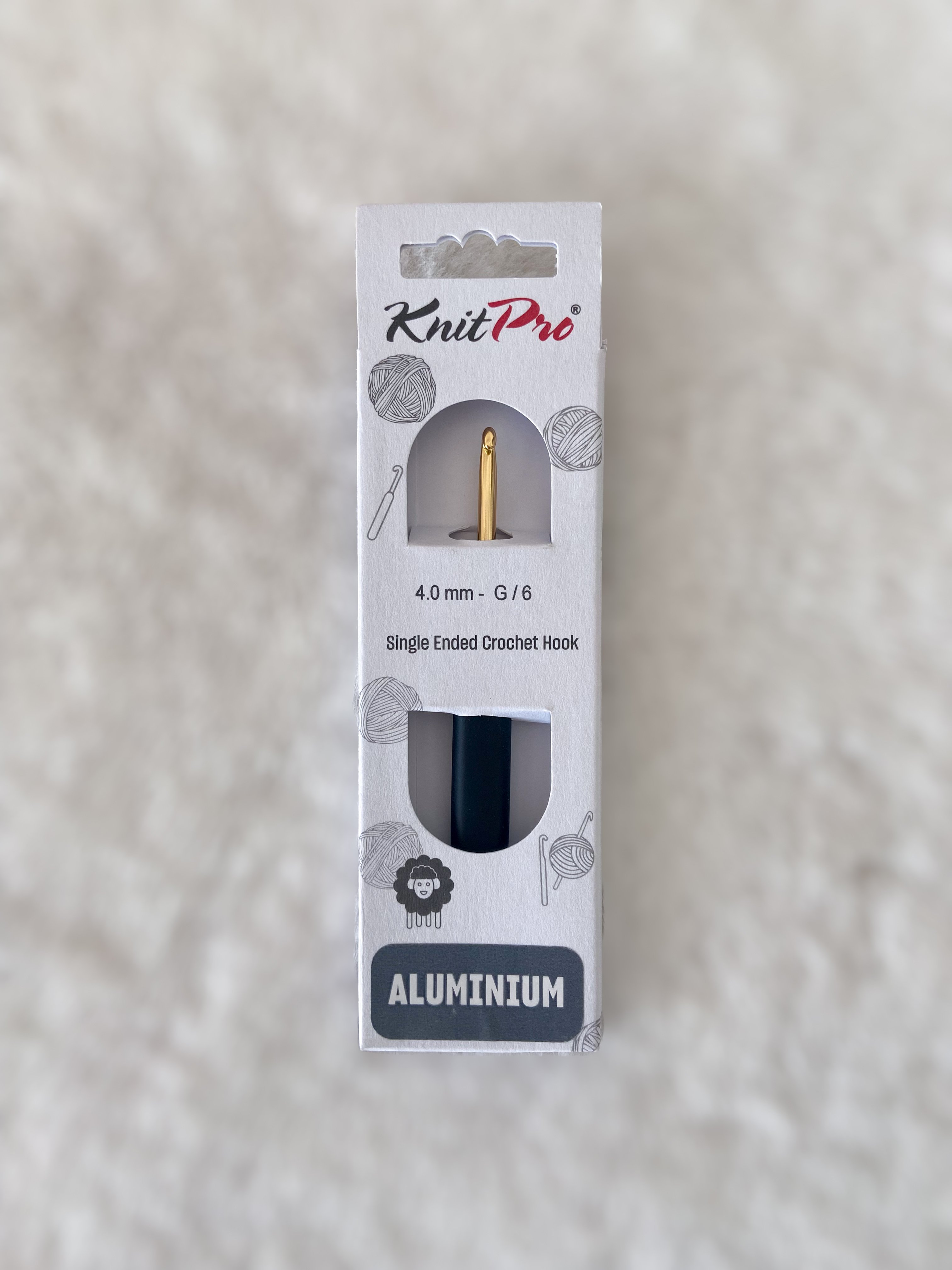 KnitPro GOLD Aluminium Tığ 4.00mm