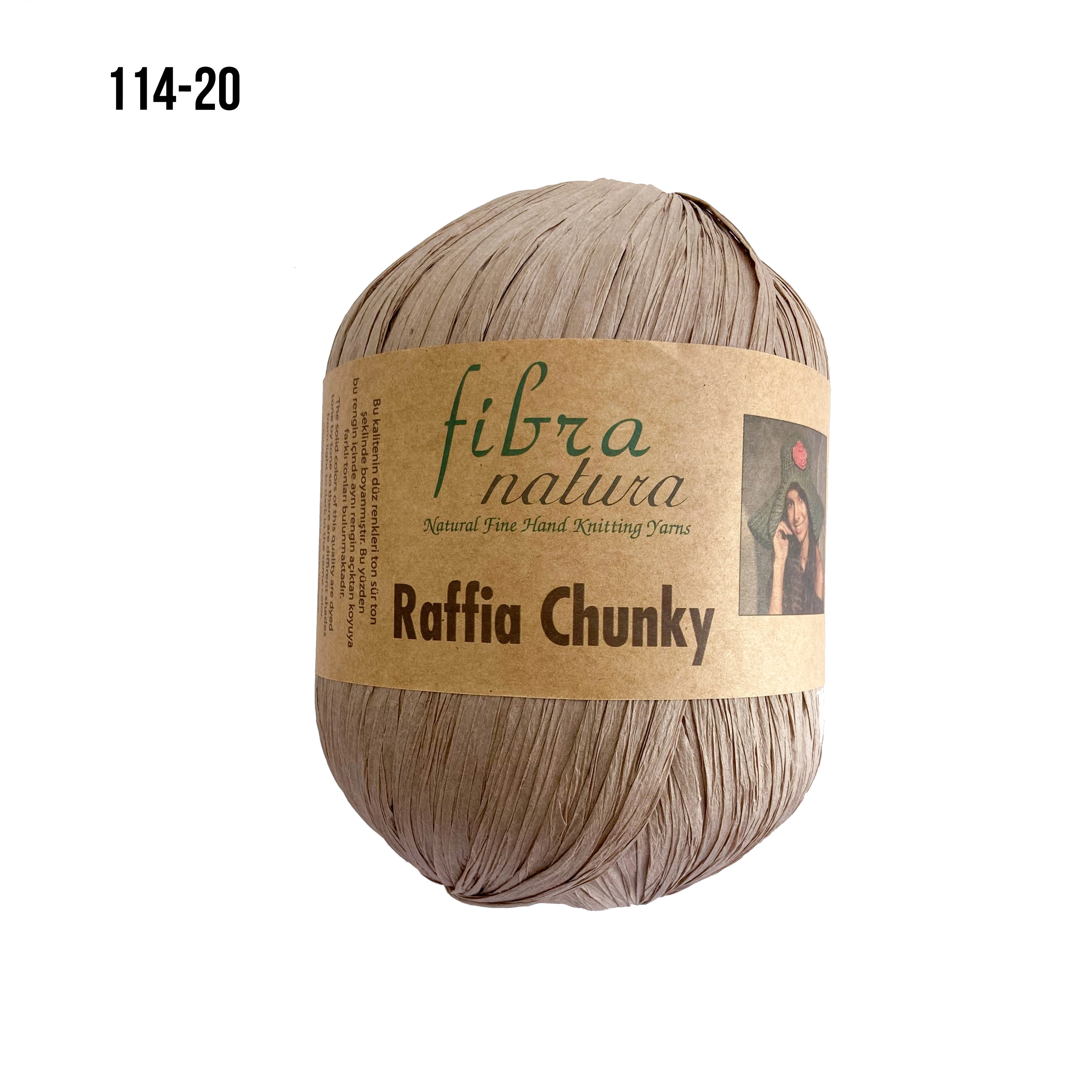 FİBRA NATURA RAFFİA CHUNKY Rafya El Örgü Ipliği