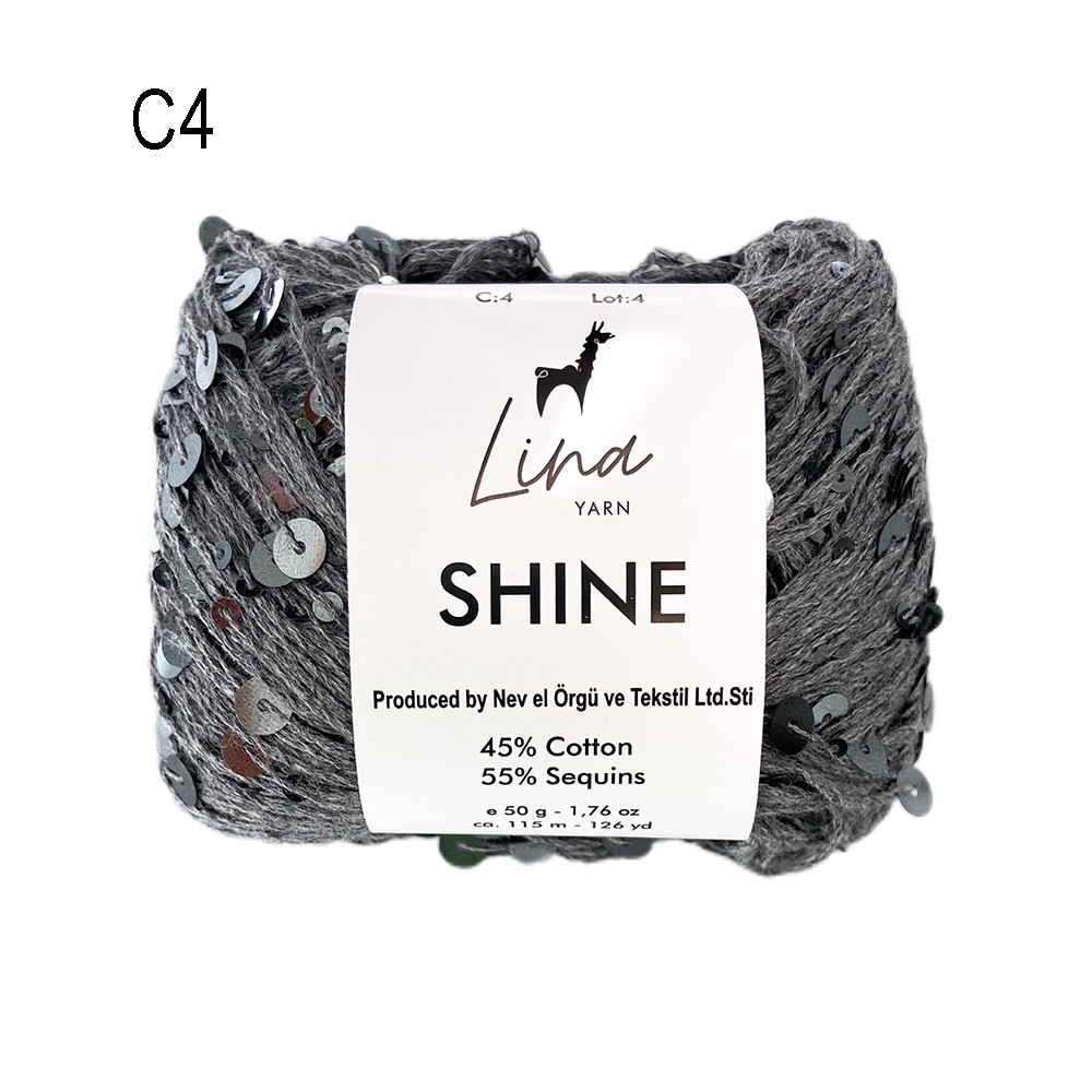 Lina Yarn Shine Iri Pullu El Örgü Ipliği