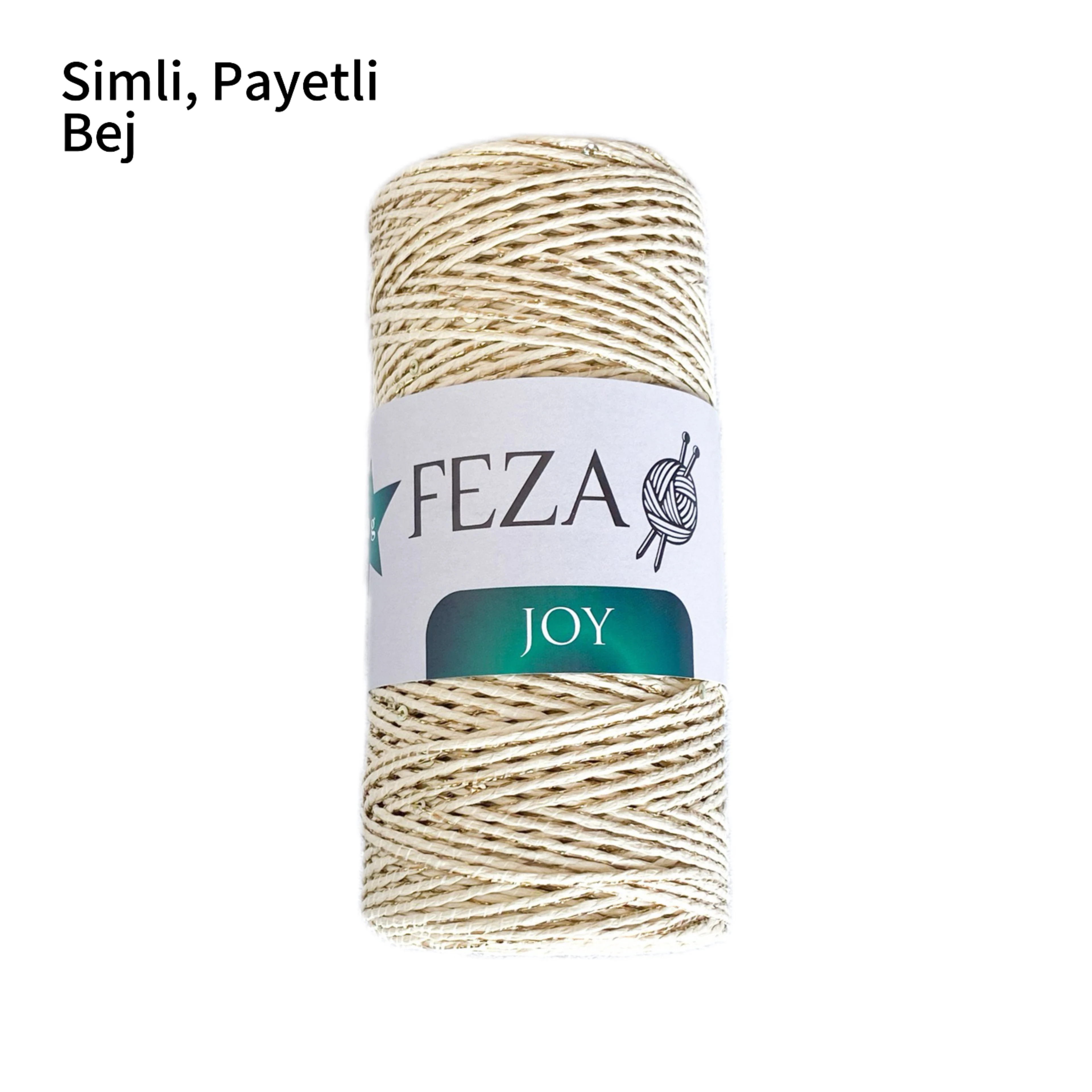 Feza JOY Simli Payetli Kağıt İp 200gr