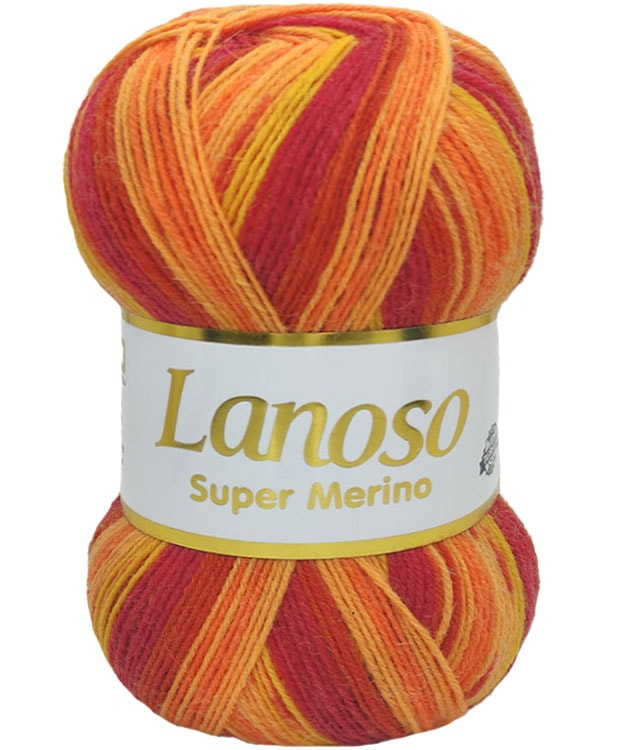Lanoso Super Merino El Örgü Çorap Ipliği