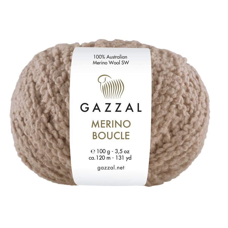 Gazzal Merino Boucle 100gr 120mt El Örgü Ipliği