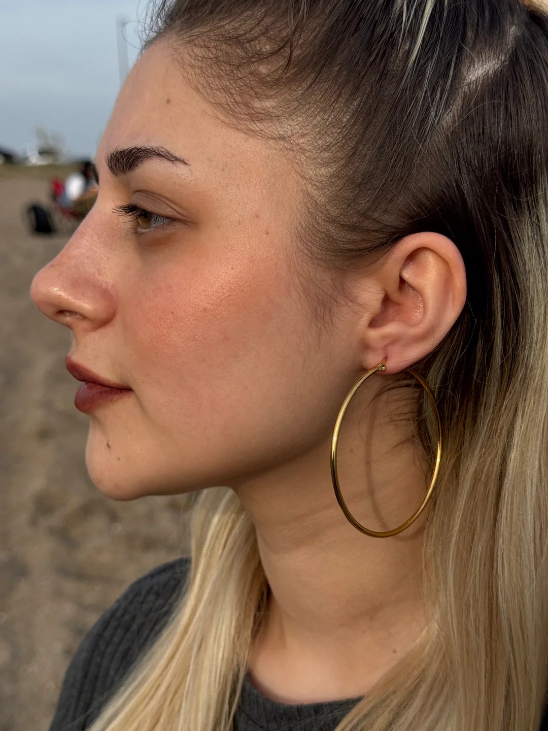 Halka Küpe Gold