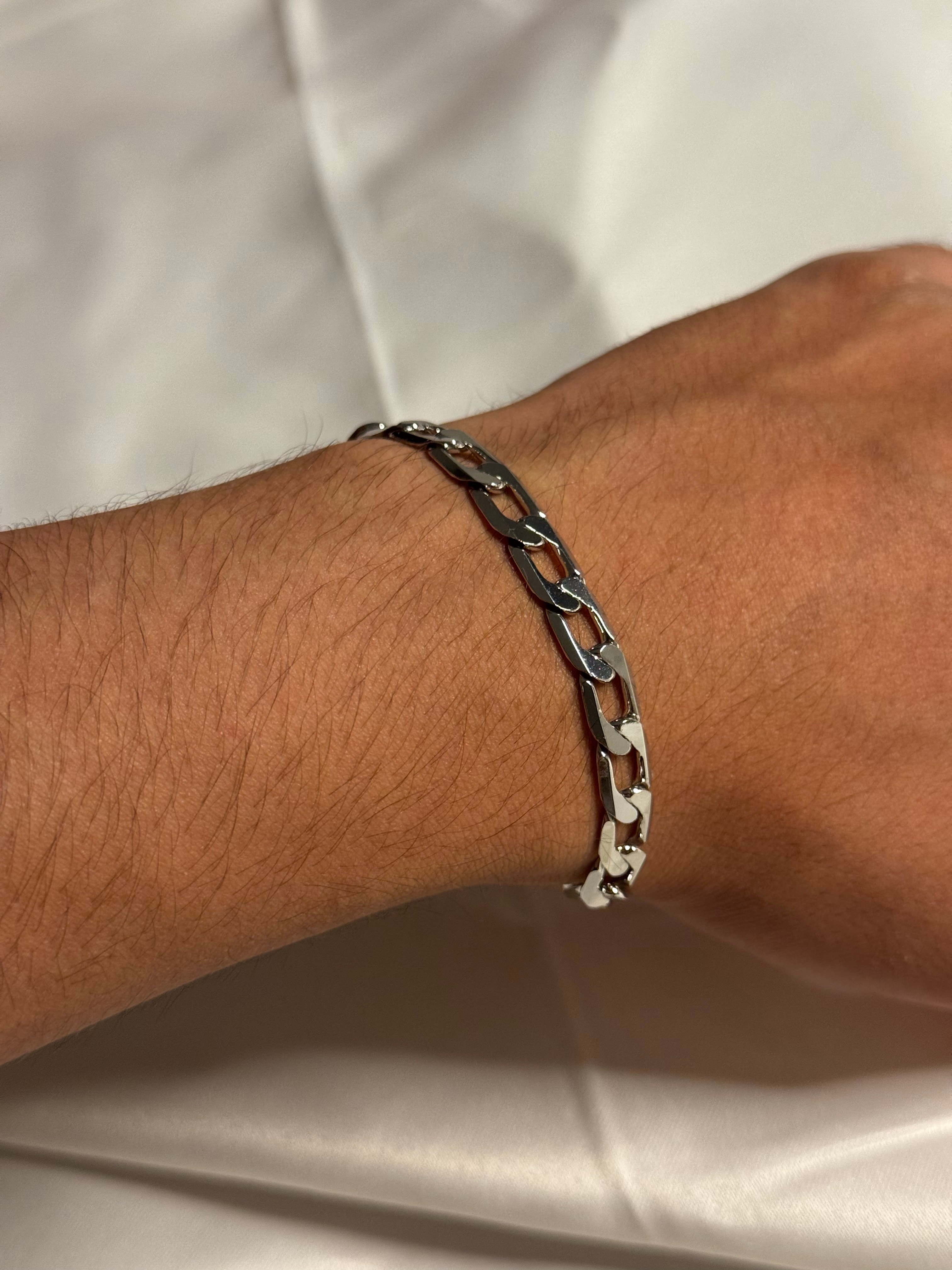 GÜMÜŞ ZİNCİR ERKEK BİLEKLİĞİ