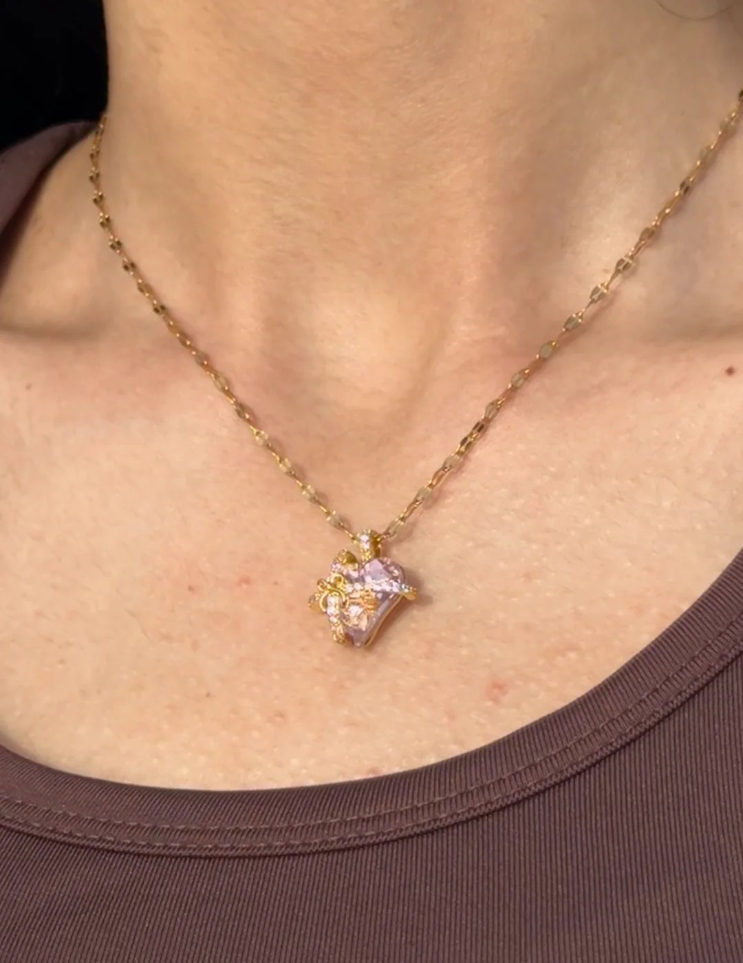 Gold Hearts Kolye