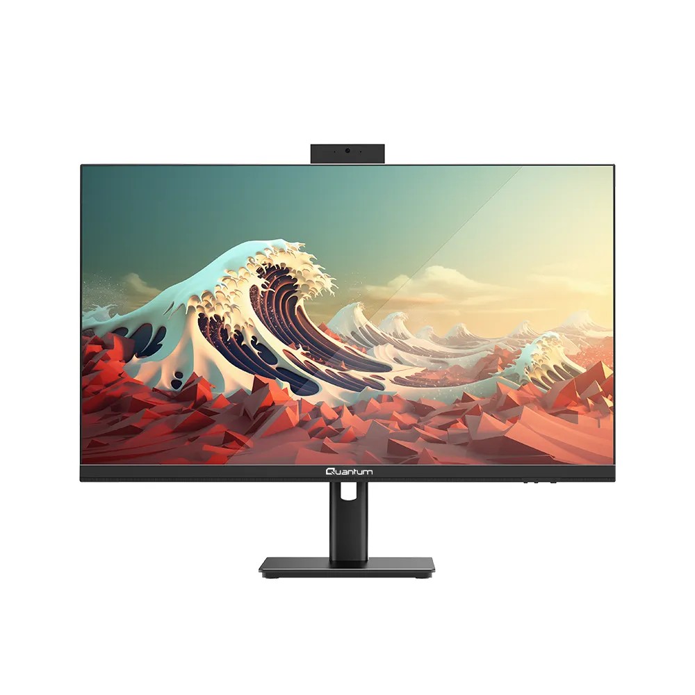 Quantum Phase One N6101 intel Core 5 120U 8GB Ram 256GB SSD HDMI+DP+WiFi6+BT5.2+RJ45 27" FHD Adjustable 1xType-C +2xUSB3.0+1xCard Reader 4xUSB3.0 All-in-One QNAIO10F7628