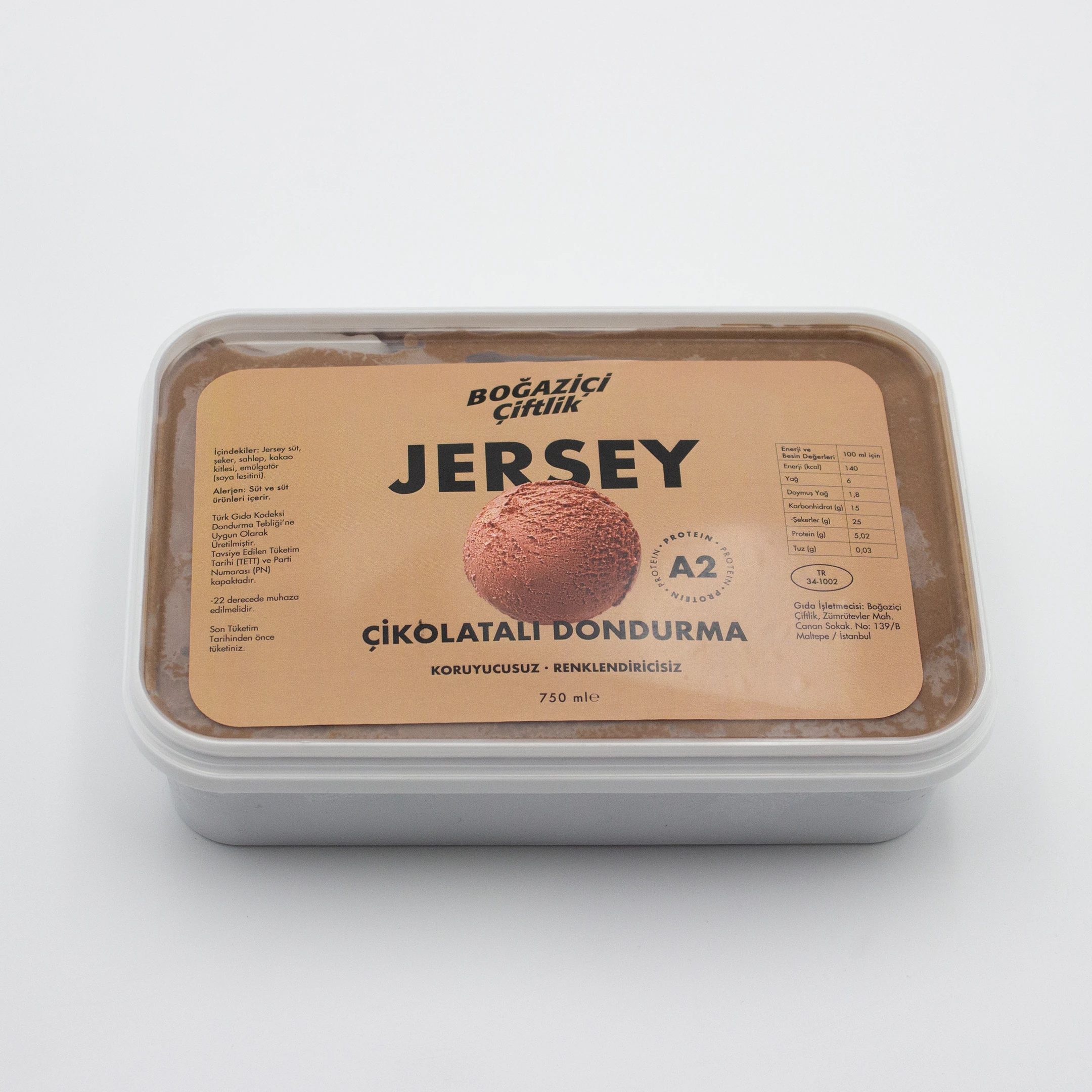 Jersey Sütlü Çikolatalı Dondurma