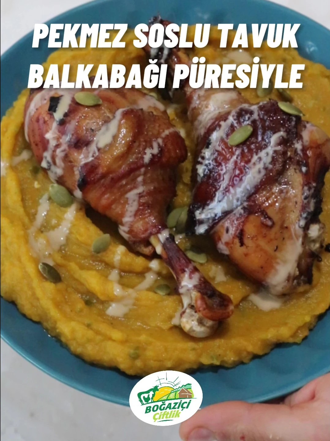 Balkabağı Püresiyle Pekmezli Tavuk